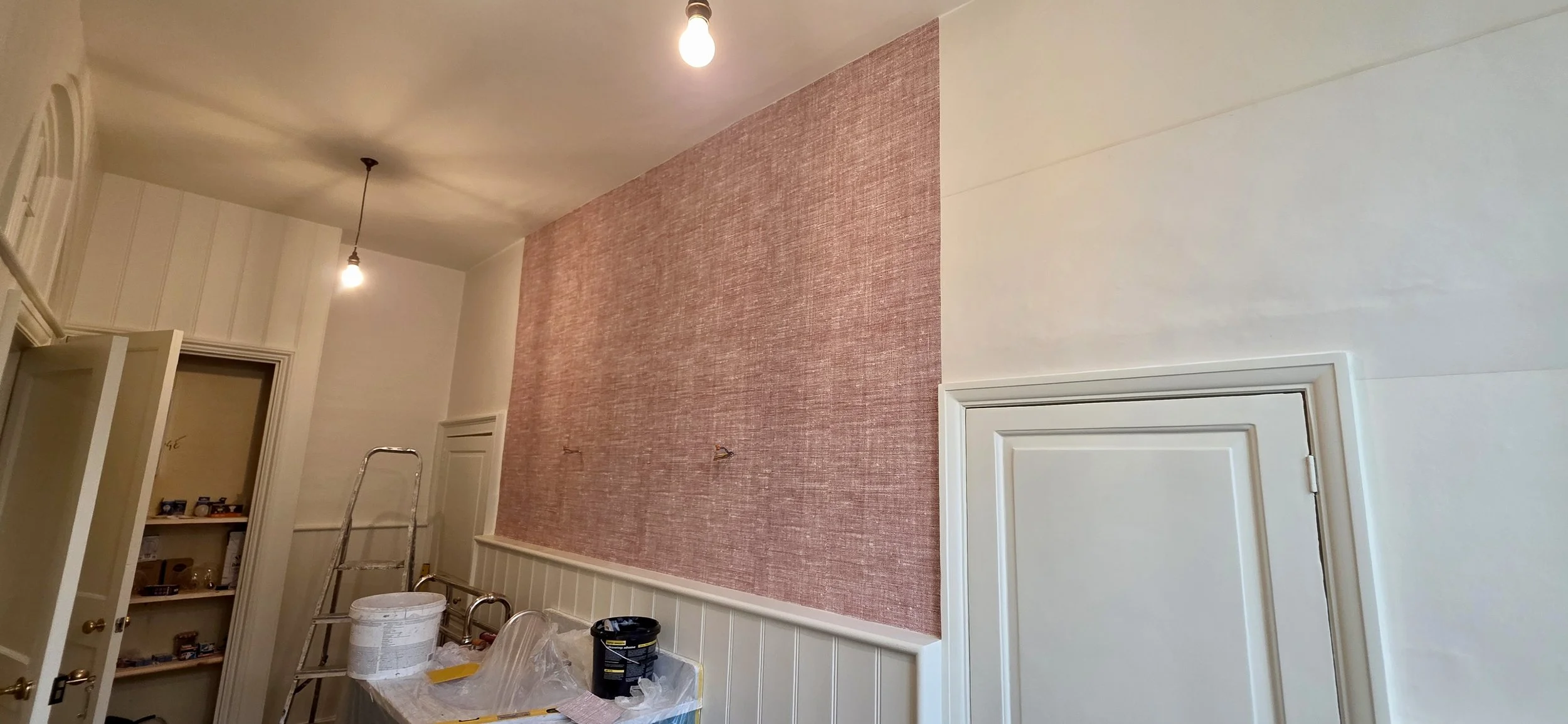 Starting to wallpaper in Wadhurst, East Sussex