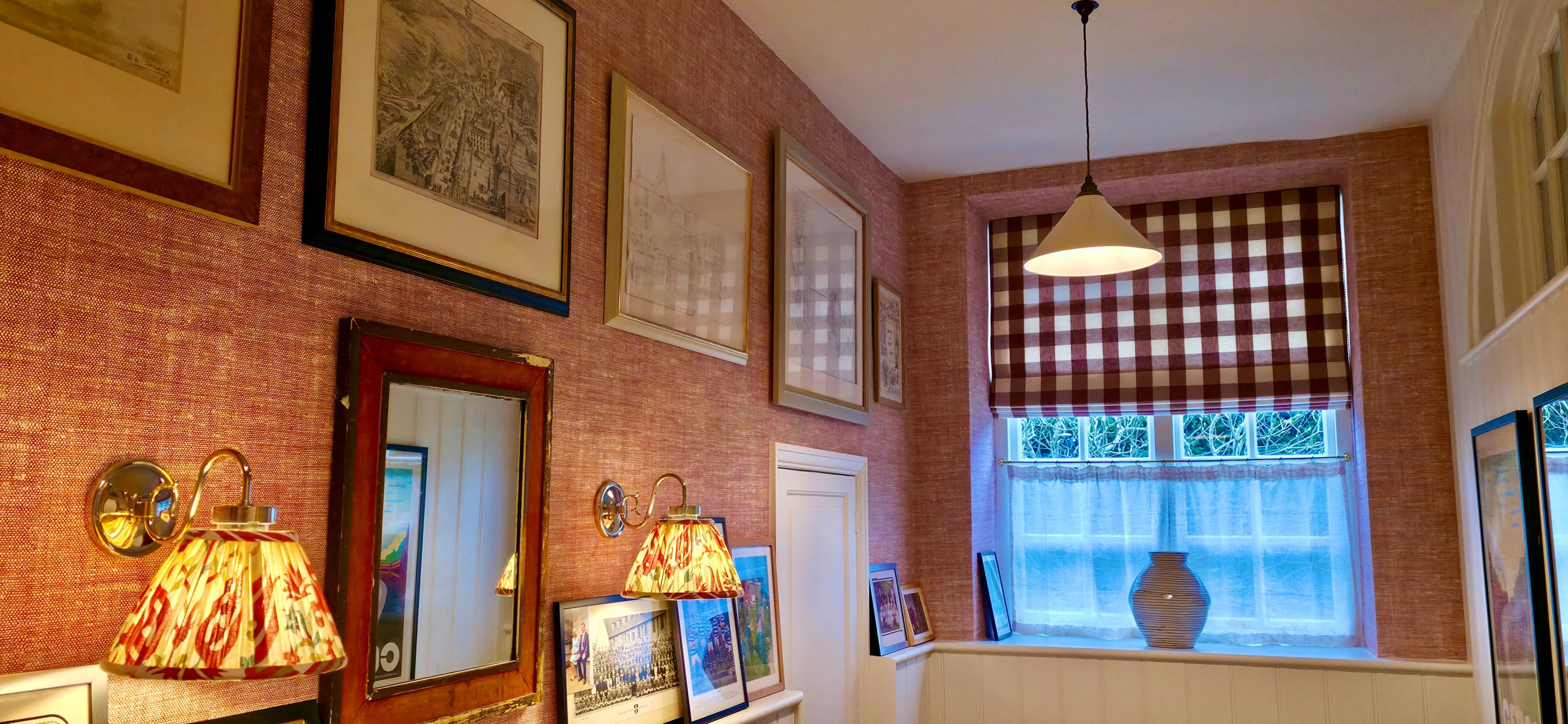 Cloakroom wallpapering in Wadhurst, East Sussex