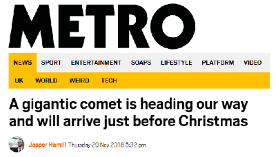 Comet is coming...