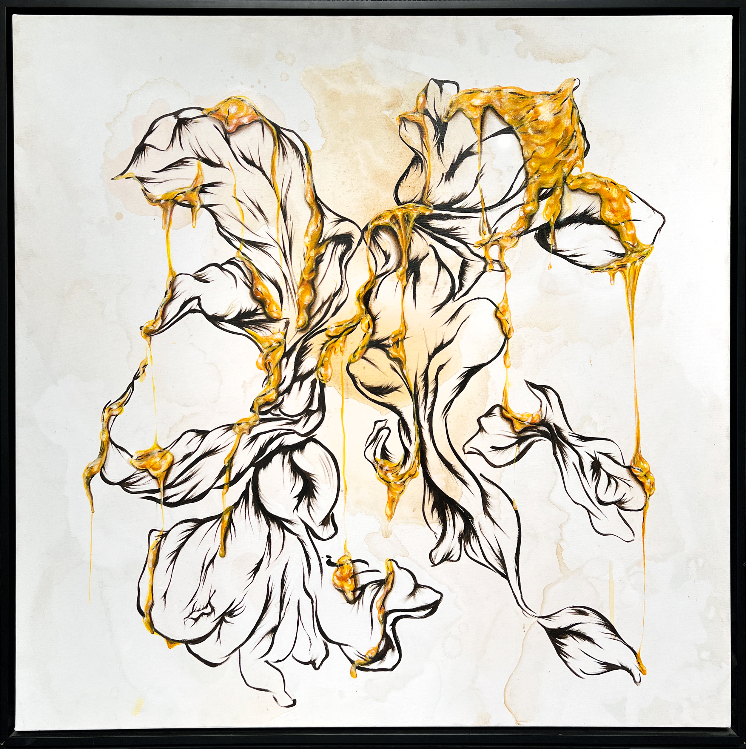  Sweeter than Honey (aka Gemini) - 36” x 36” Oil &amp; Acrylic on Canvas 