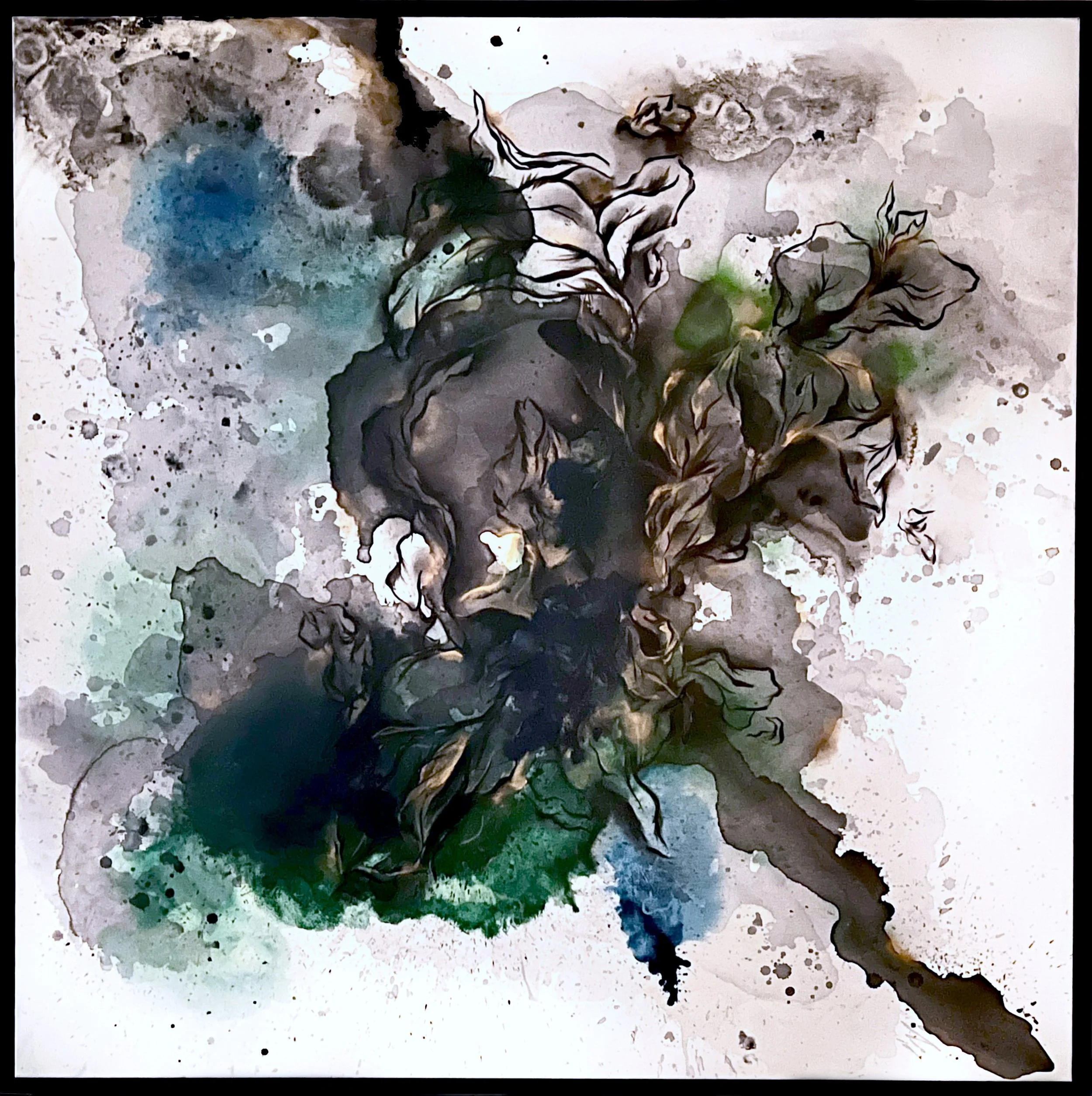 Letting Her Go - 48" x 48" Oil & Acrylic on Canvas