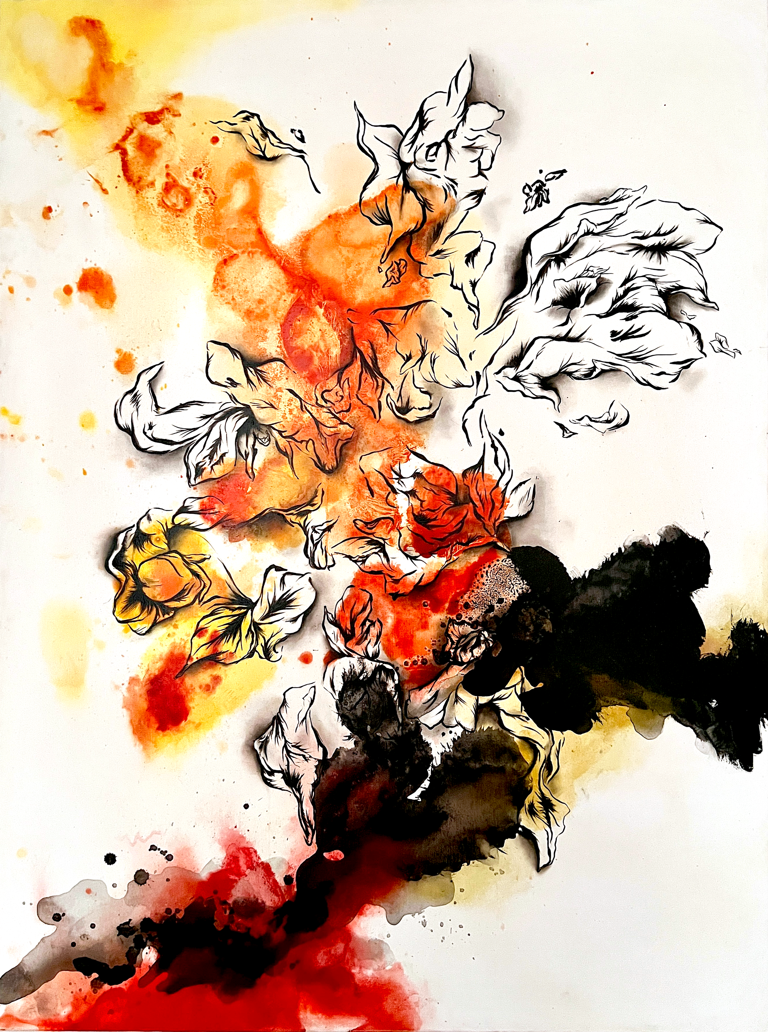 Liquid Life - 36" x 48" Oil & Acrylic on Canvas