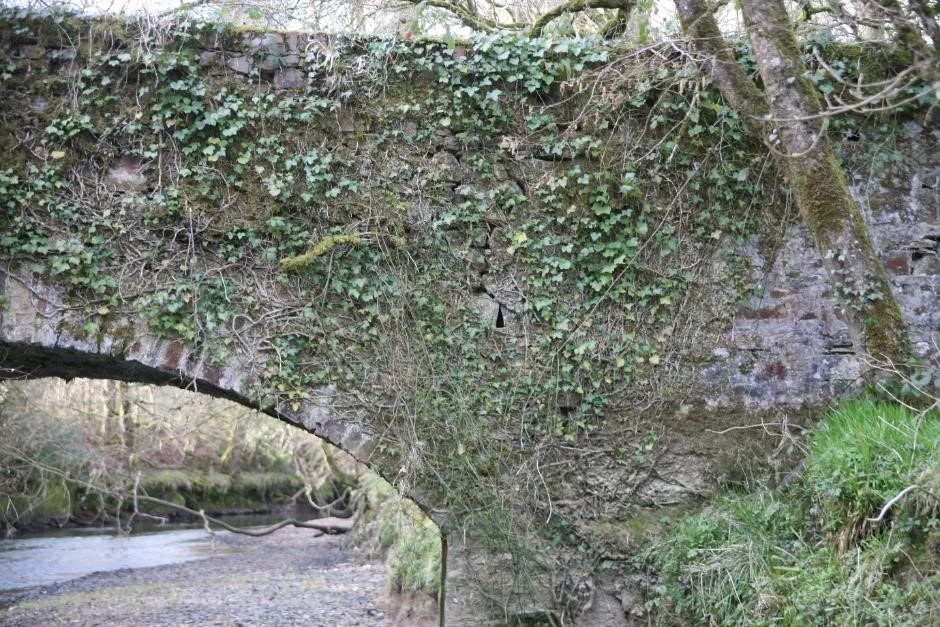 Figure 14 Crack in spandrel an parapet above East springing
