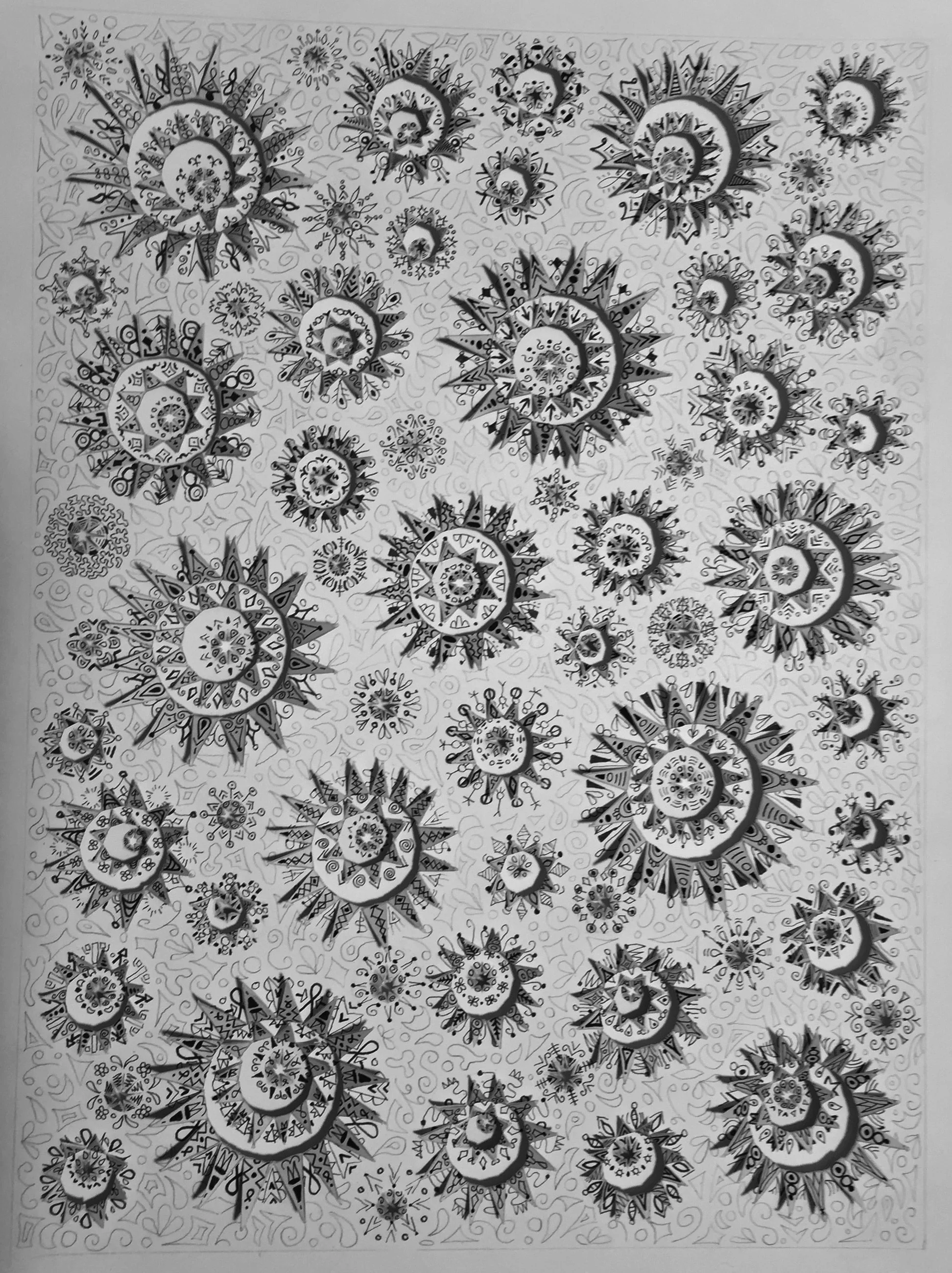 Bursts with Drawings