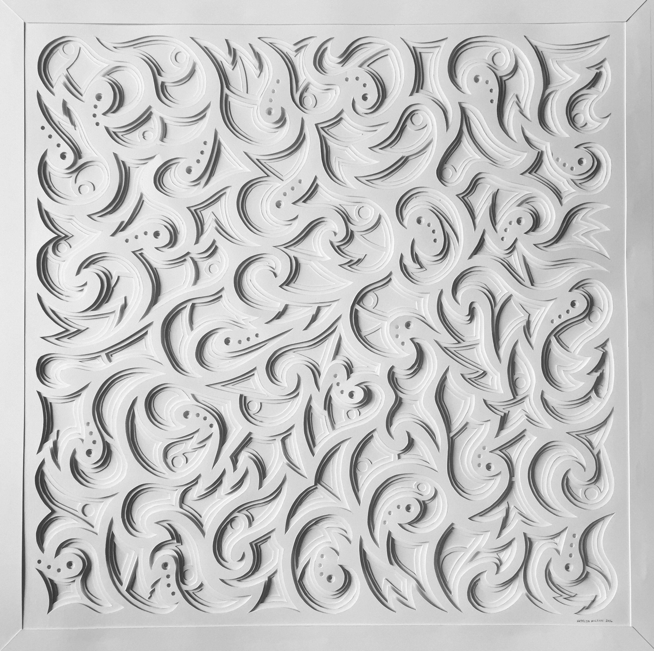 Large Swirl with Small Circle Shadows