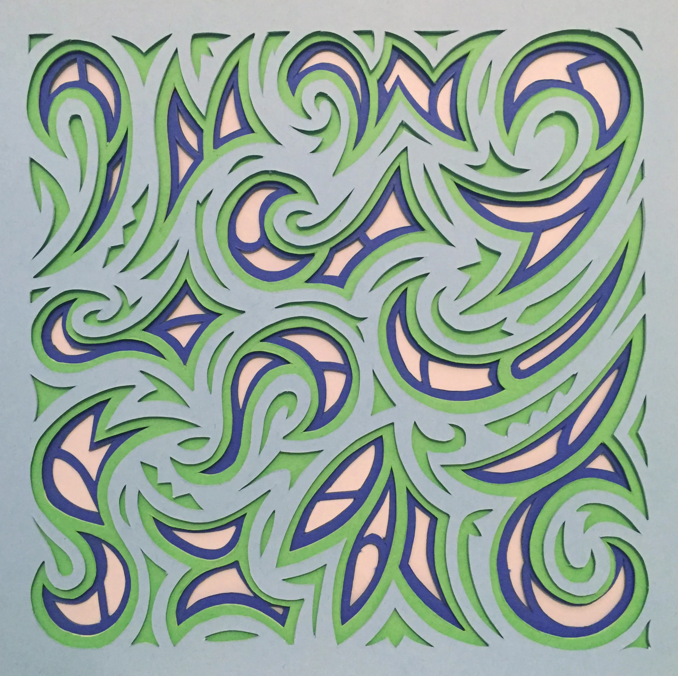Small Blue, Green, and White Shadows