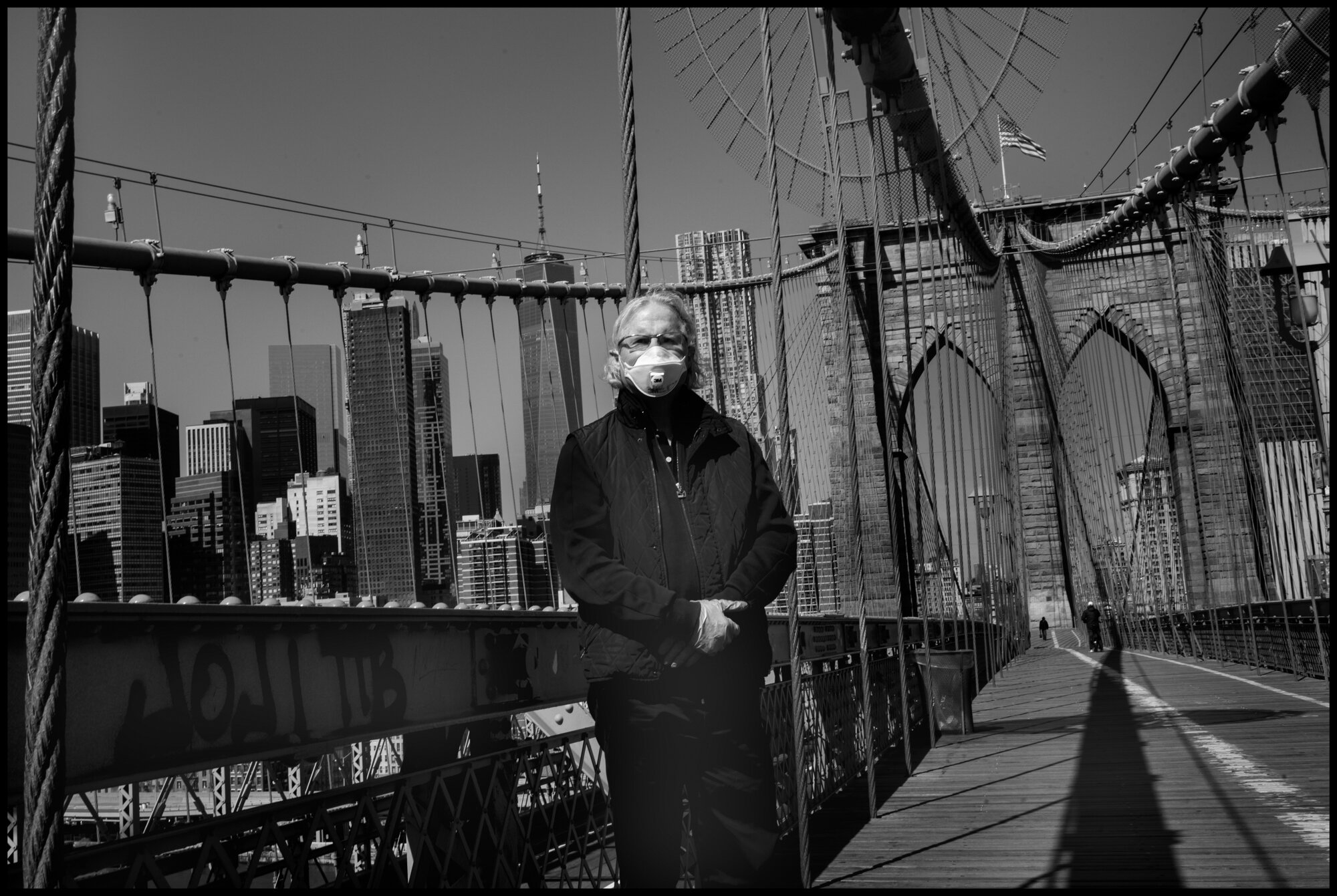  I met a very friendly fashion stylist named MJ on the Brooklyn Bridge. He is originally from Lyon. He works free lance and when we spoke about the current economic package being passed by Congress, he said to me, “what is $1,200 going to do for a fr