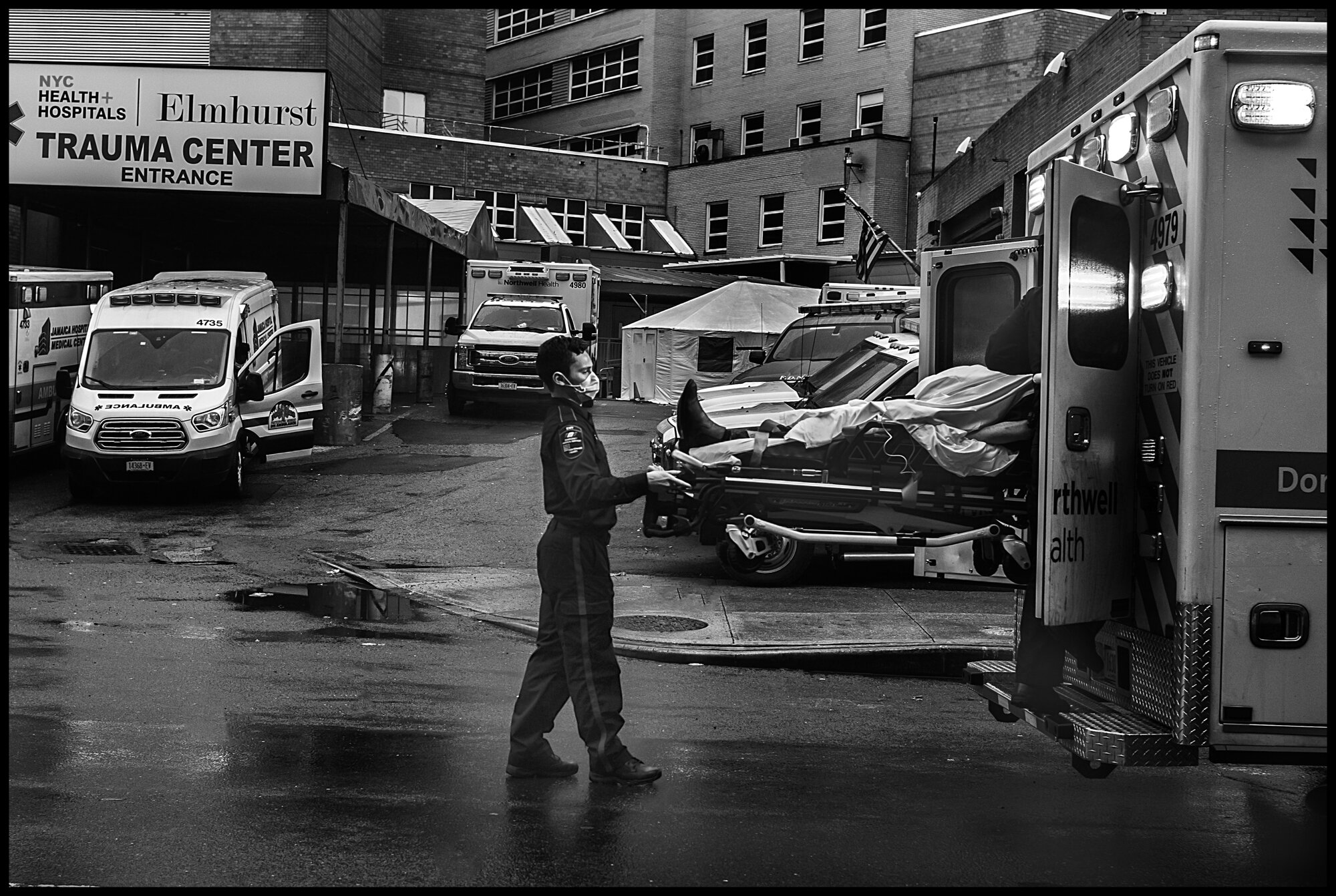  Daniel, 26, ambulance worker.  March 29, 2020. © Peter Turnley  ID# 07-004 