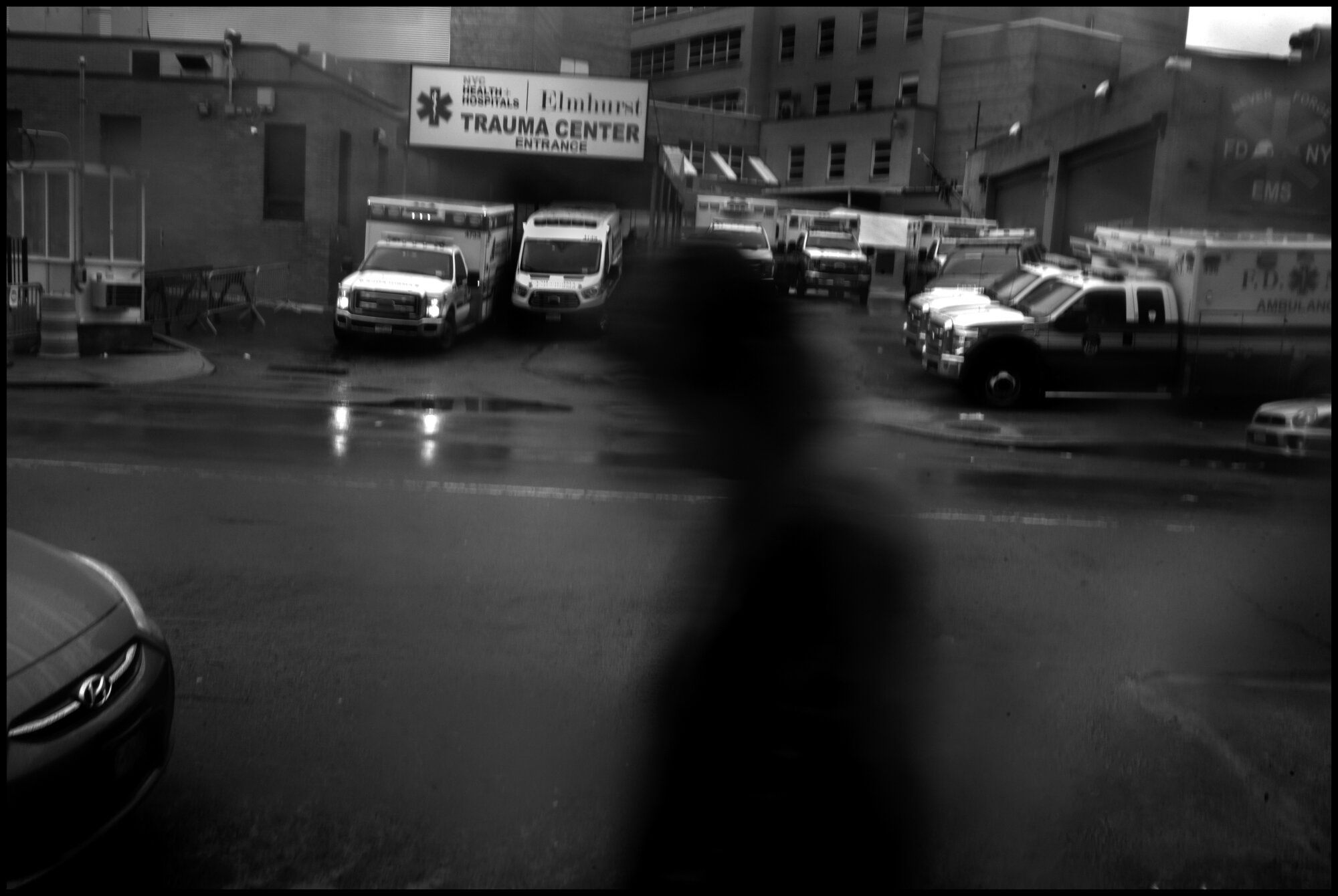  The emergency room of Elmhurst Hospital in Queens.  March 29, 2020. © Peter Turnley  ID# 07-006 