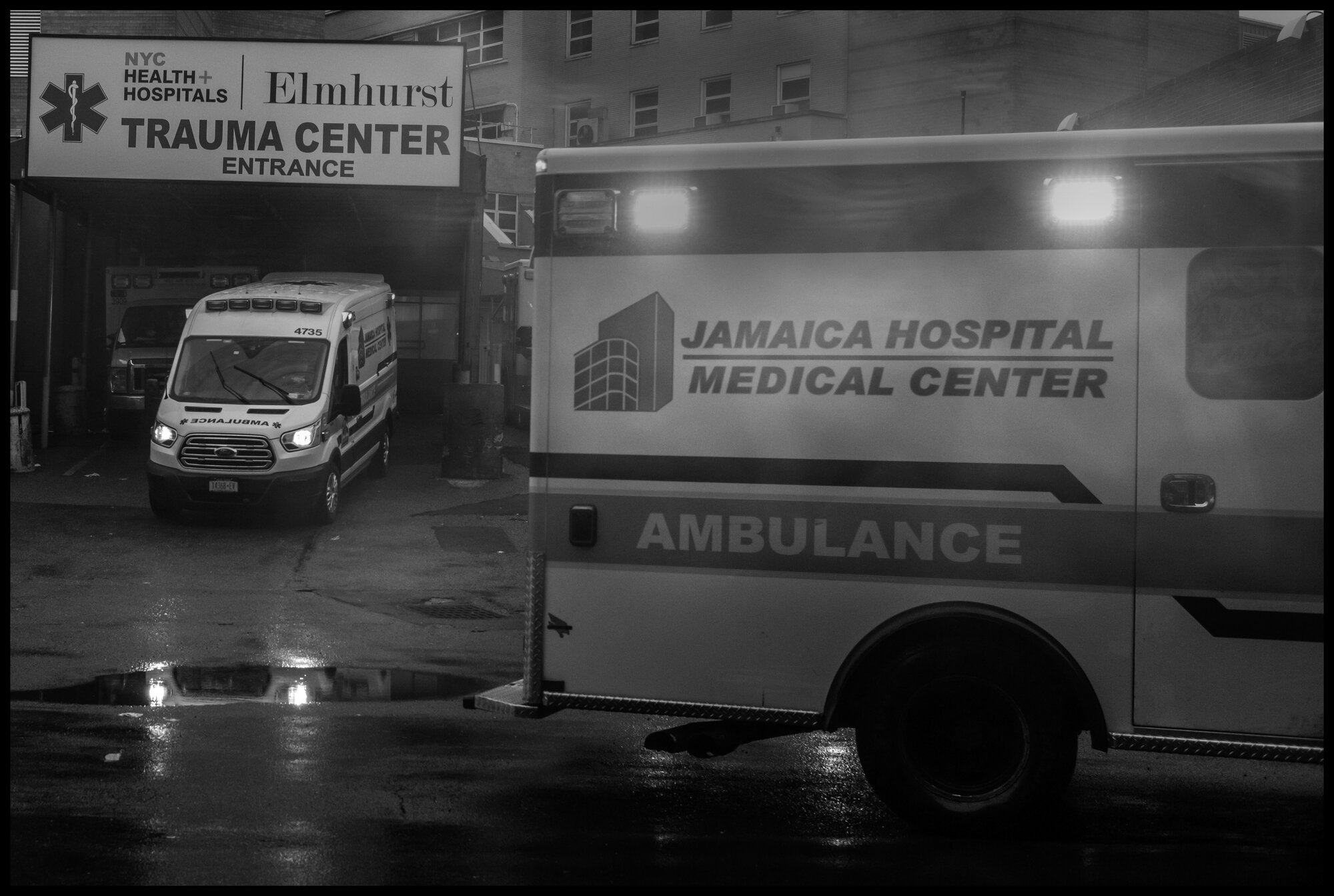  The emergency room of Elmhurst Hospital in Queens.  March 29, 2020. © Peter Turnley  ID# 07-009 