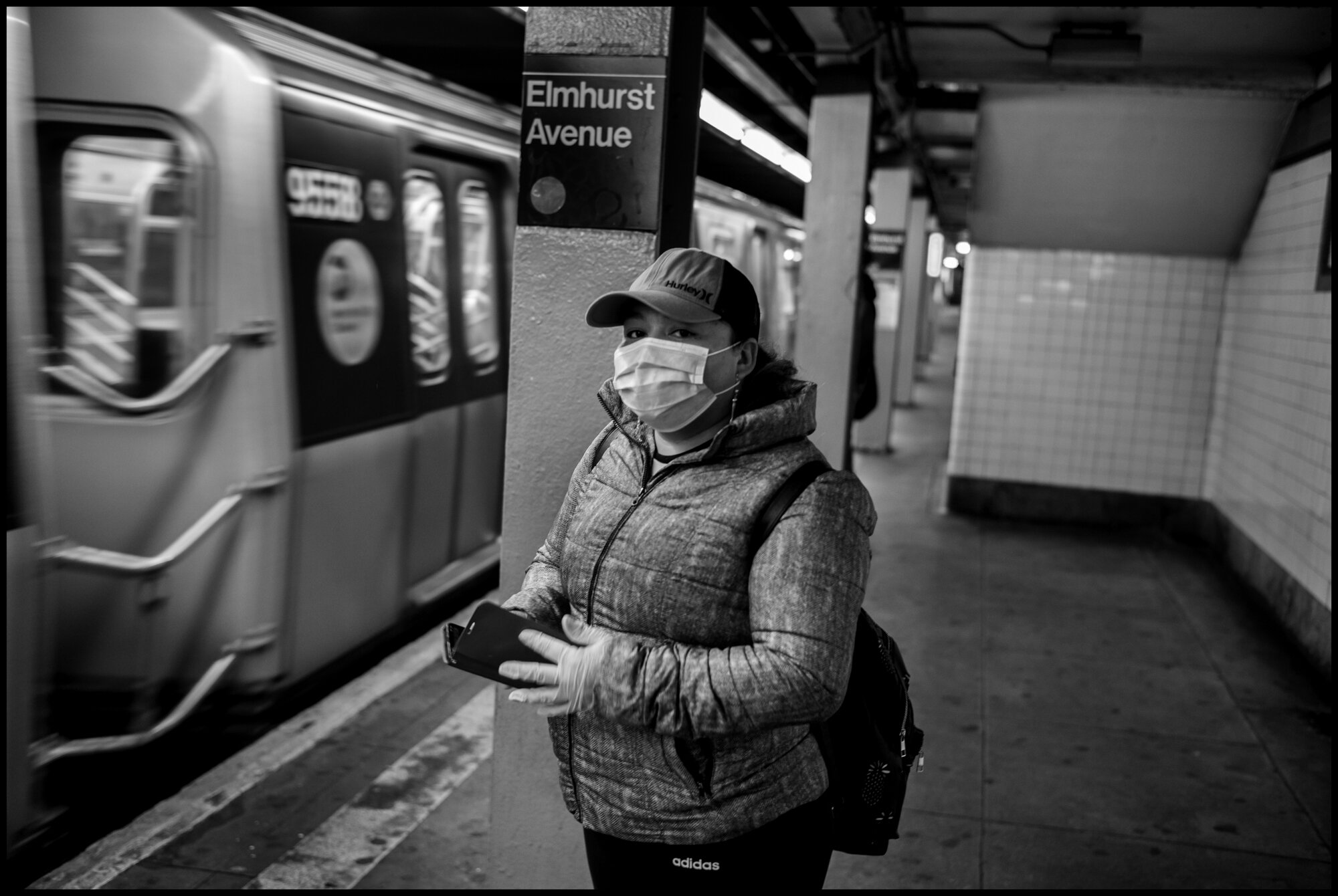  As I waited for the train to go back to Manhattan, a lone woman, Jessica, from Ecuador, stood waiting as well. I asked he how she was doing and she told me in Spanish, “not well, my father in law who was 58 died last night from coronavirus-he lived 