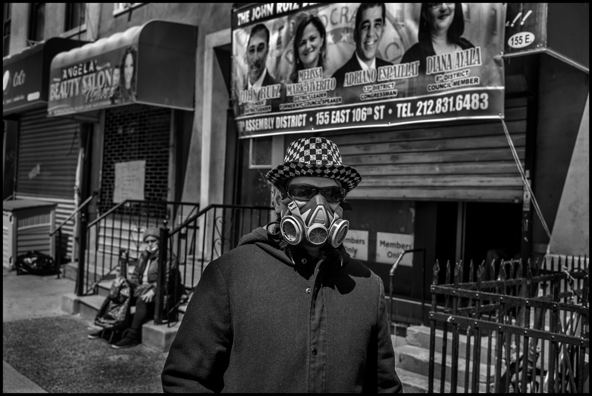  Altura, 28, originally from Mexico now lives in Spanish Harlem.   April 19, 2020. © Peter Turnley  ID# 26-020 