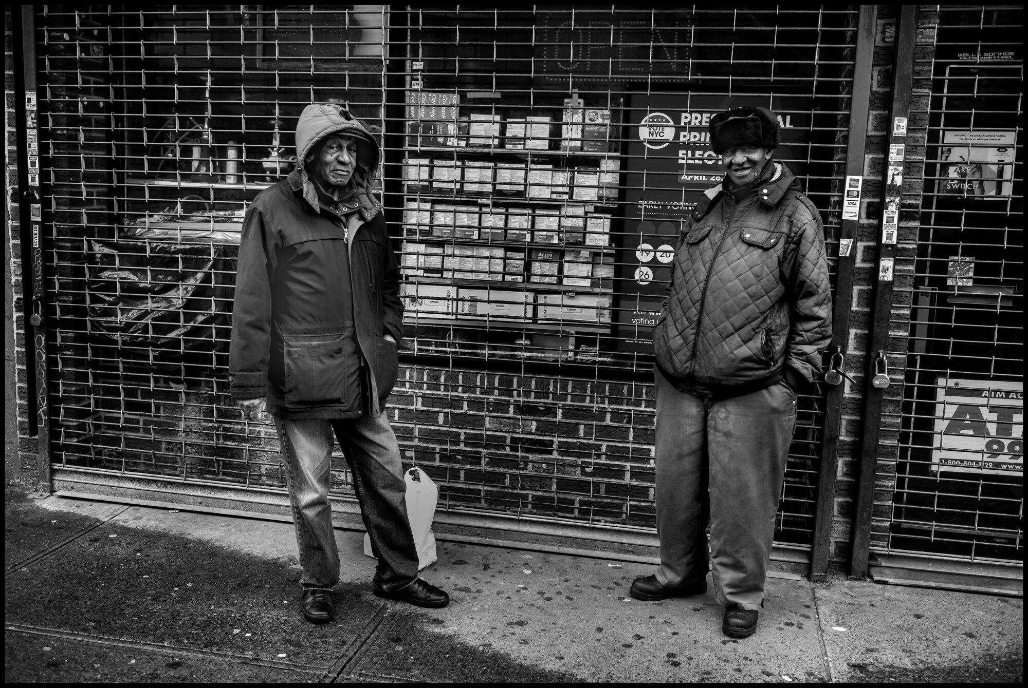  I encountered two gentlemen standing on the sidewalk about half a block from where I lived for seven years on Lenox Ave. and 133 Street. I asked the man on the left his name. He told me, “my name is OK.” I asked how he was making it and he told me, 