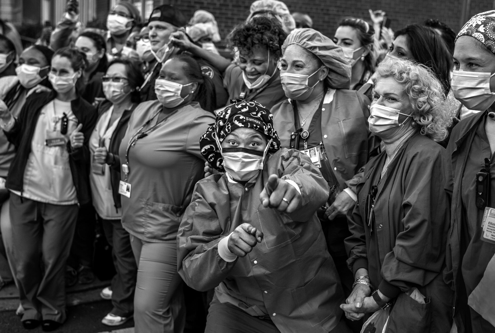  Lenox Hill Hospital.   May 7, 2020. © Peter Turnley.   ID# 41-001 