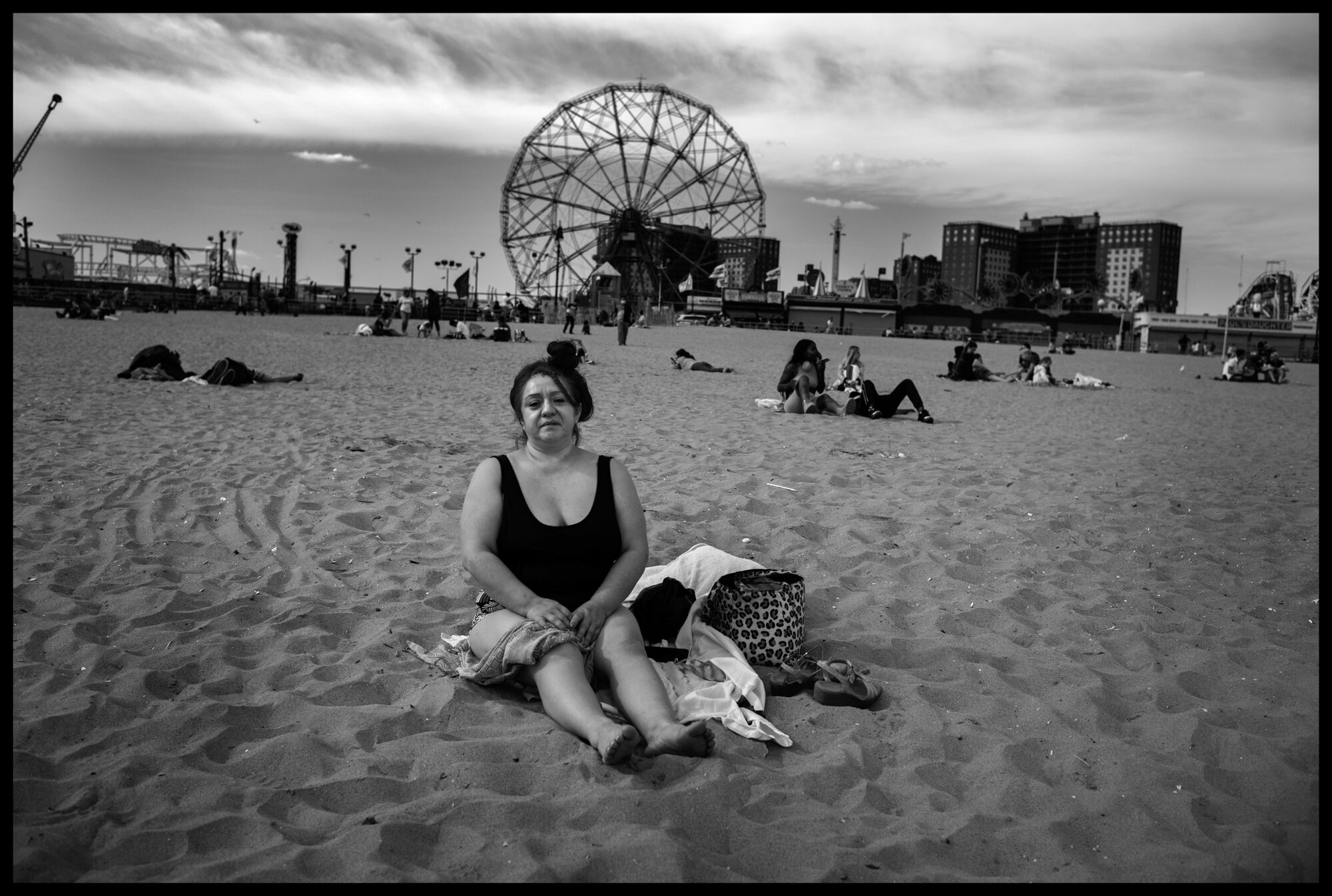  Myrtle, from Brooklyn.Coney Island, New York.  May 16, 2020. © Peter Turnley.  ID# 49-005 