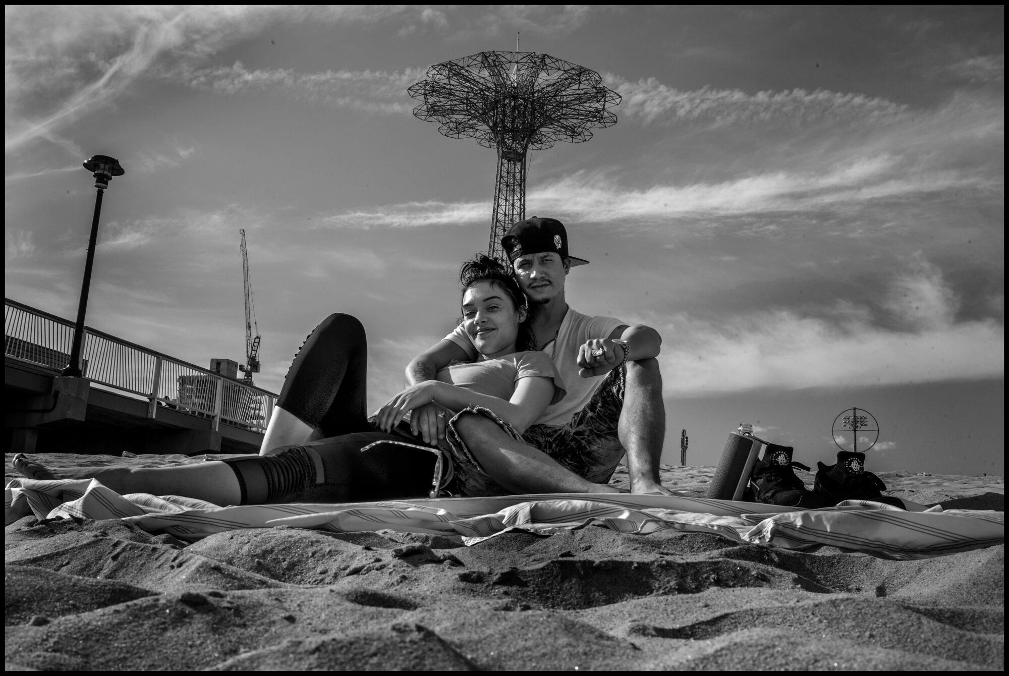  Josh and Alysa, both from the Bronx.  May 16, 2020. © Peter Turnley.   ID# 49-010 