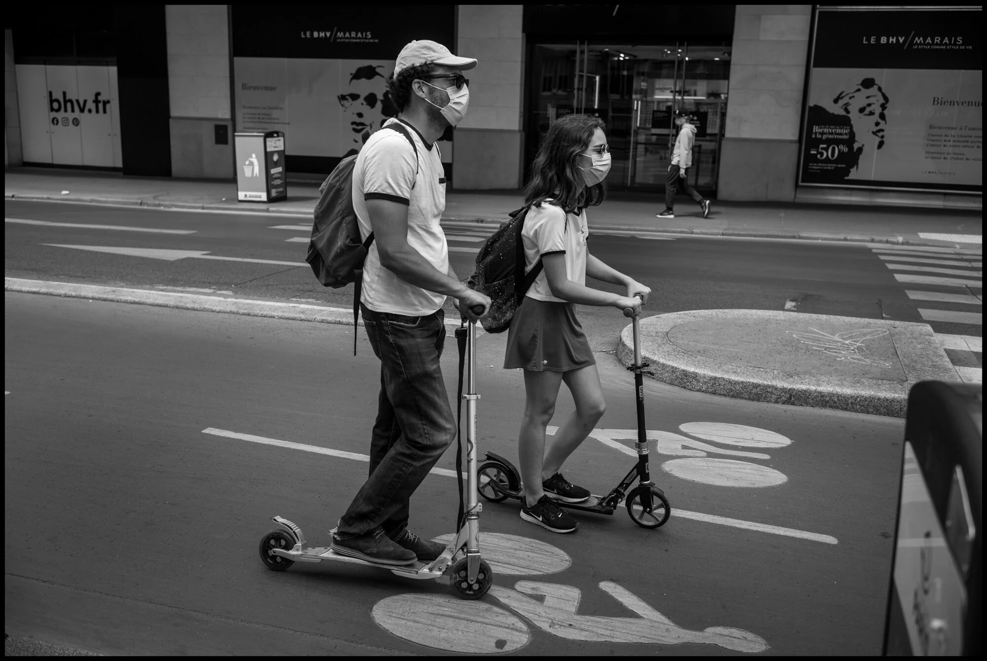  Rue de Rivoli. Paris.  May 25, 2020. © Peter Turnley.  ID# P02-006 