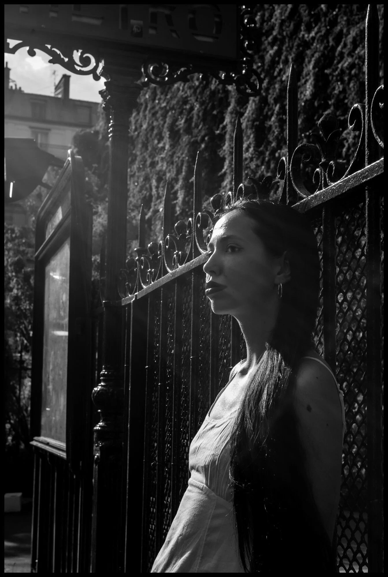  Andreea, St. Germain-des-Prés, Paris.  June 2, 2020. © Peter Turnley.   ID# P13-006 