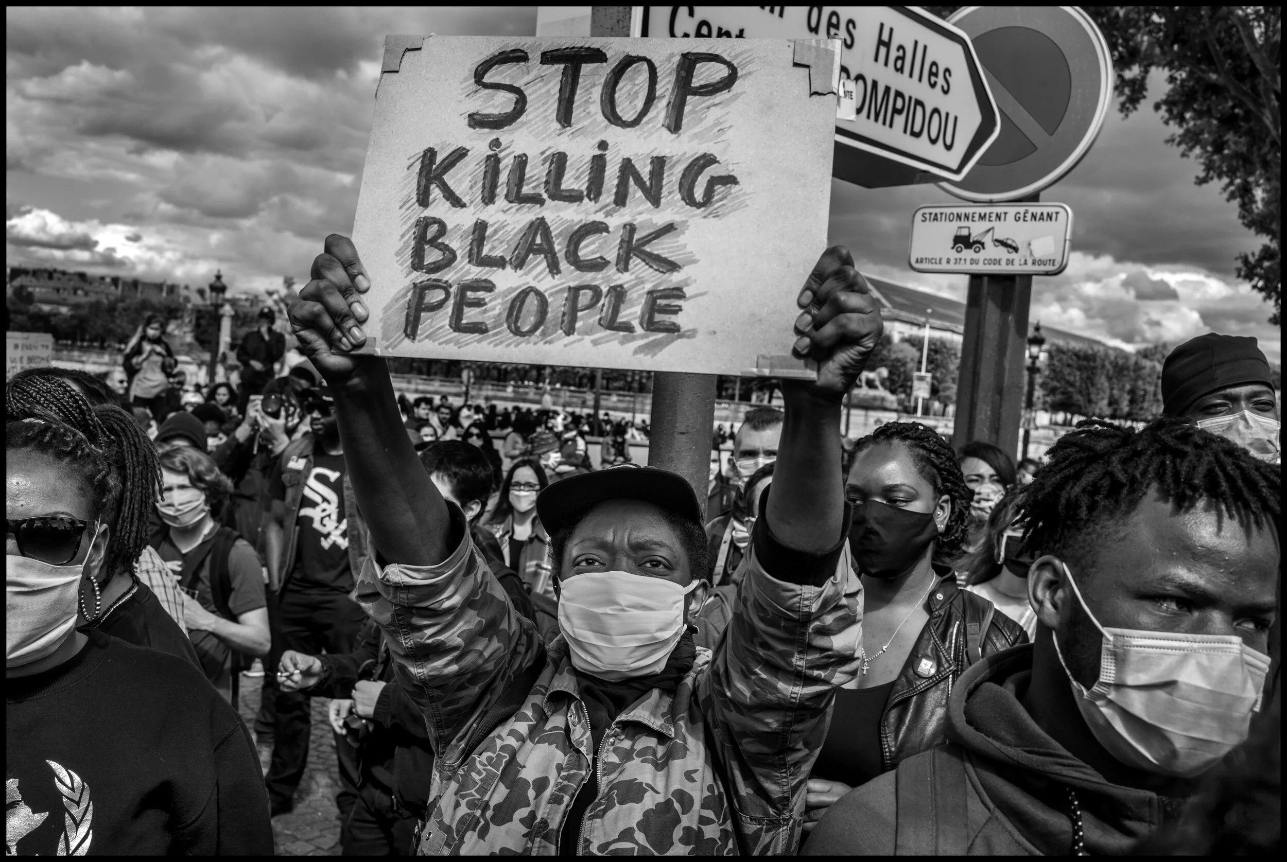  Place de la Concorde, Paris.  June 6, 2020. © Peter Turnley.  ID# P16-012 