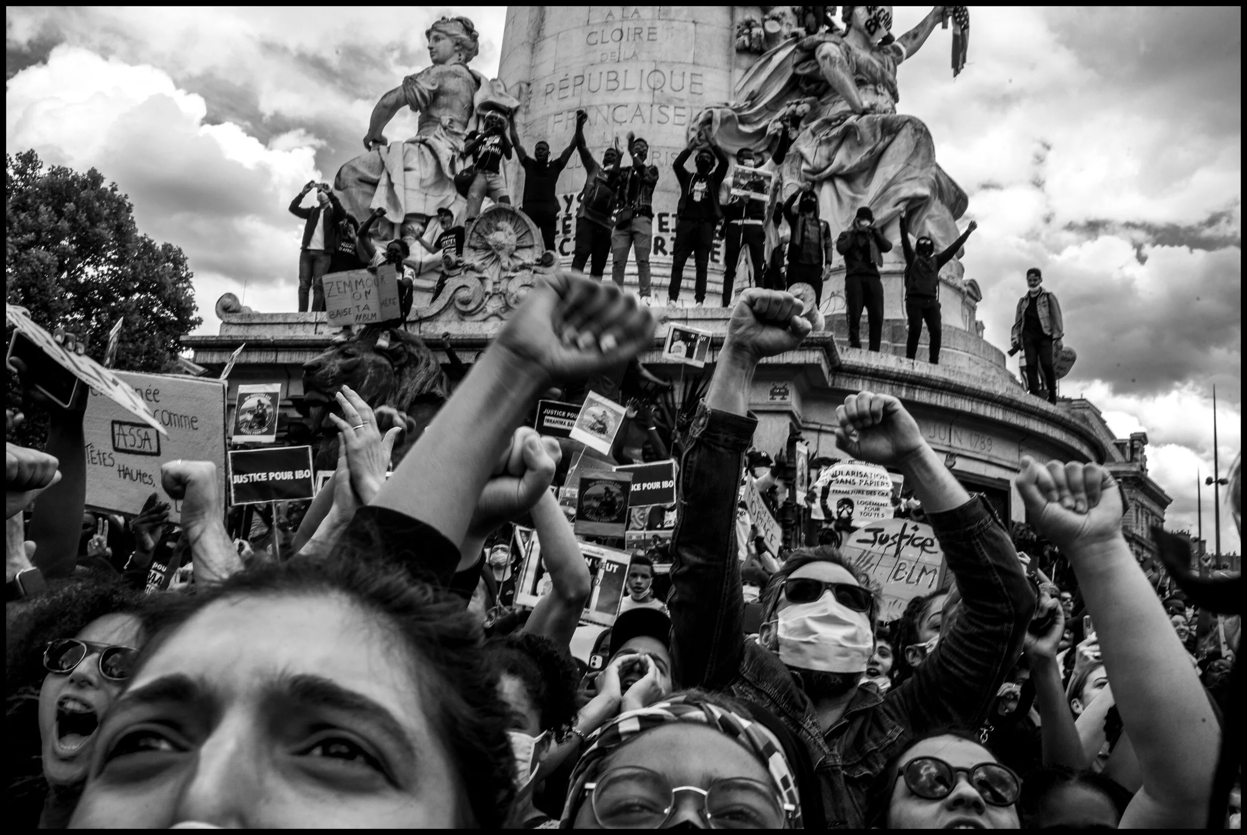  Place de la République, Paris.  June 13, 2020. © Peter Turnley.  ID# P27-002 