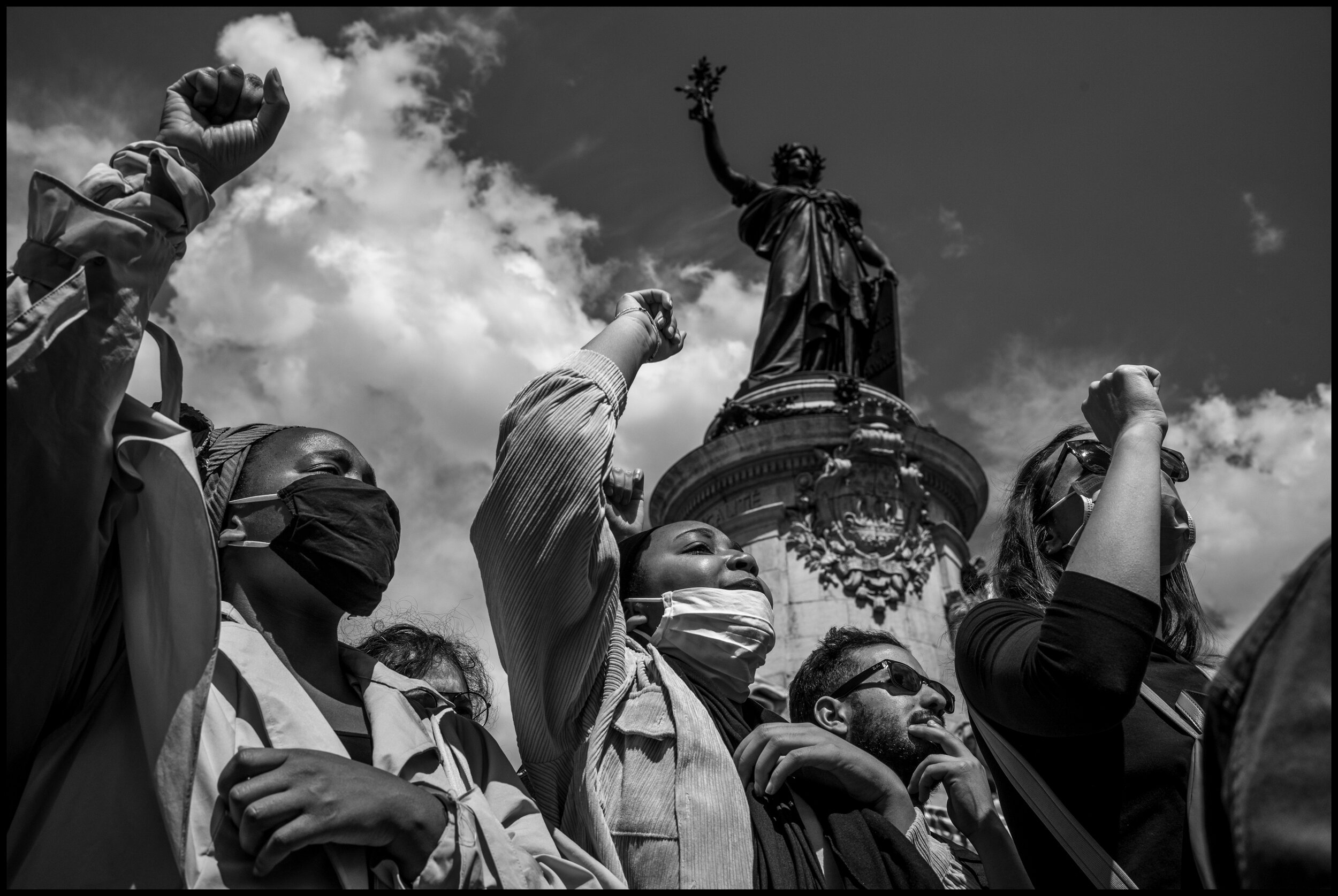  Place de la République, Paris.  June 13, 2020. © Peter Turnley.  ID# P27-006 