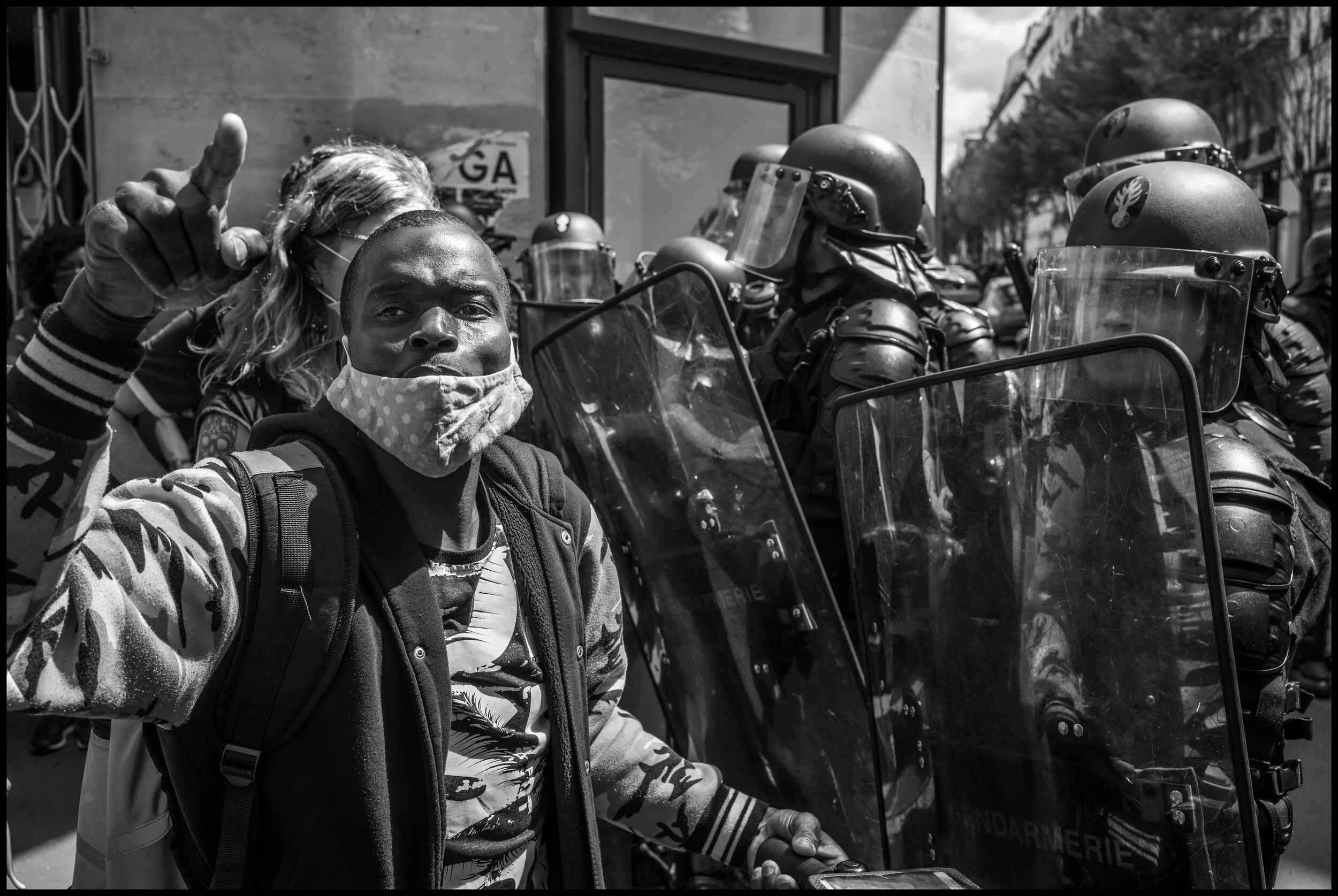  Place de la République, Paris.  June 13, 2020. © Peter Turnley.  ID# P27-008 