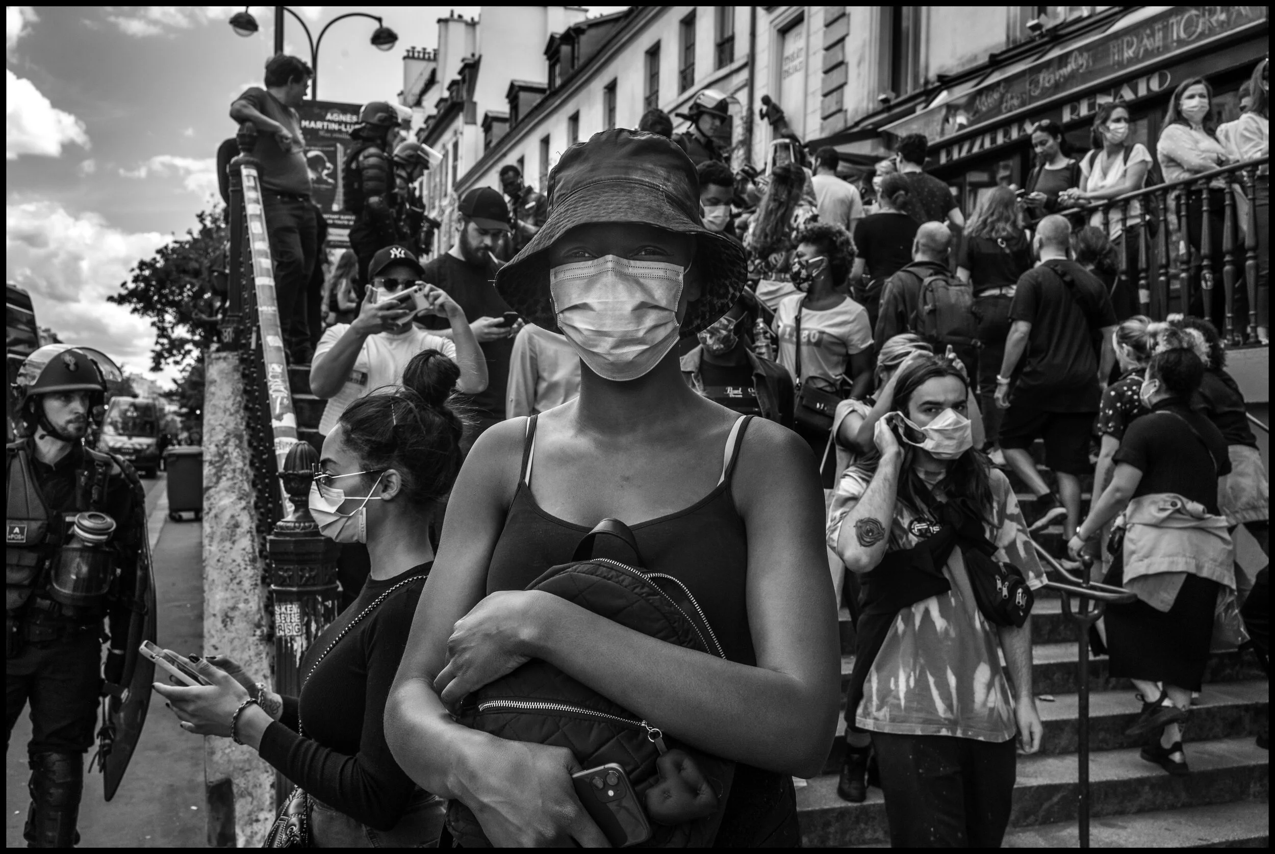  Place de la République, Paris.  June 13, 2020. © Peter Turnley.  ID# P27-017 