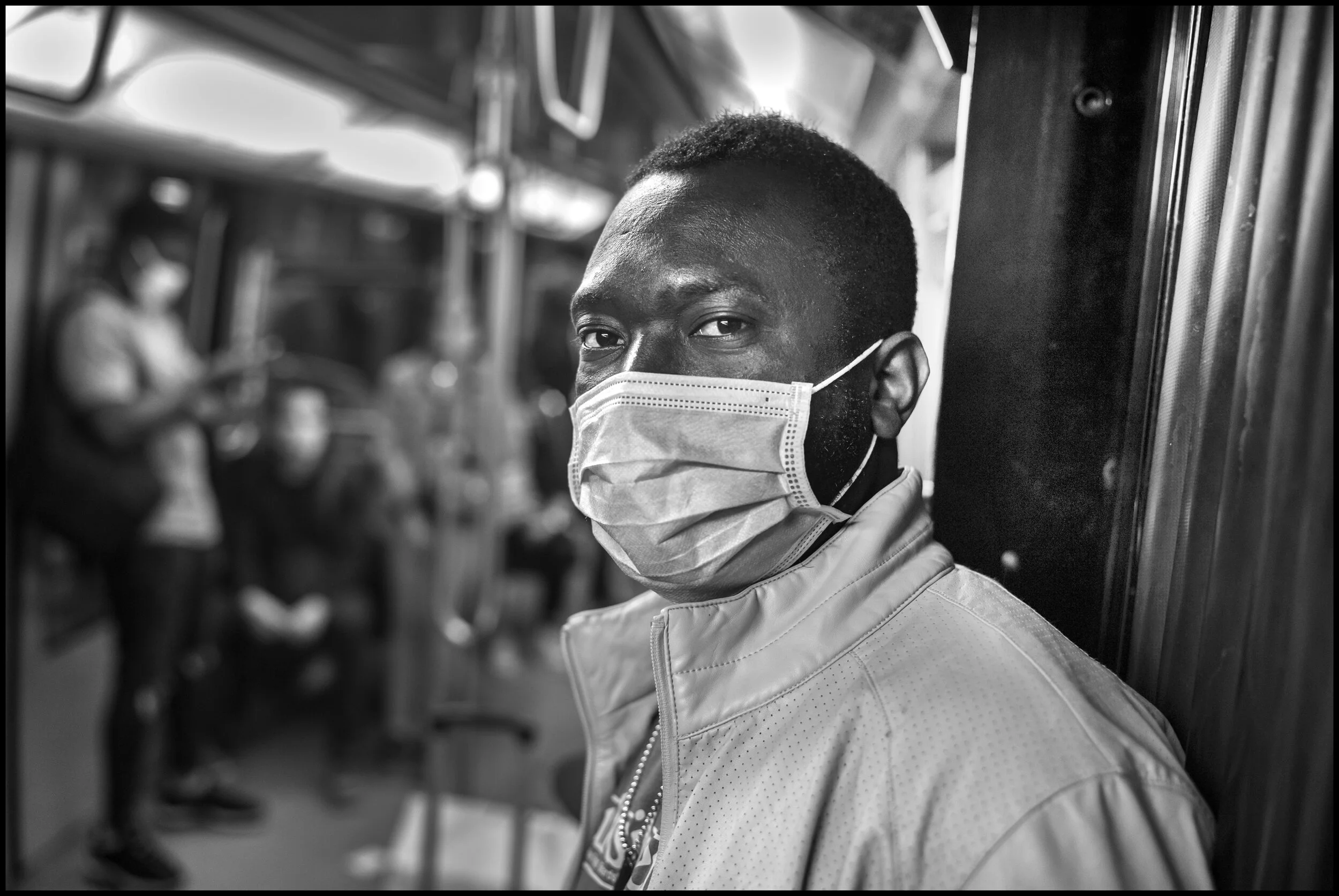  Abbass, Métro, Paris.  June 19, 2020.© Peter Turnley.  ID# P35-002 