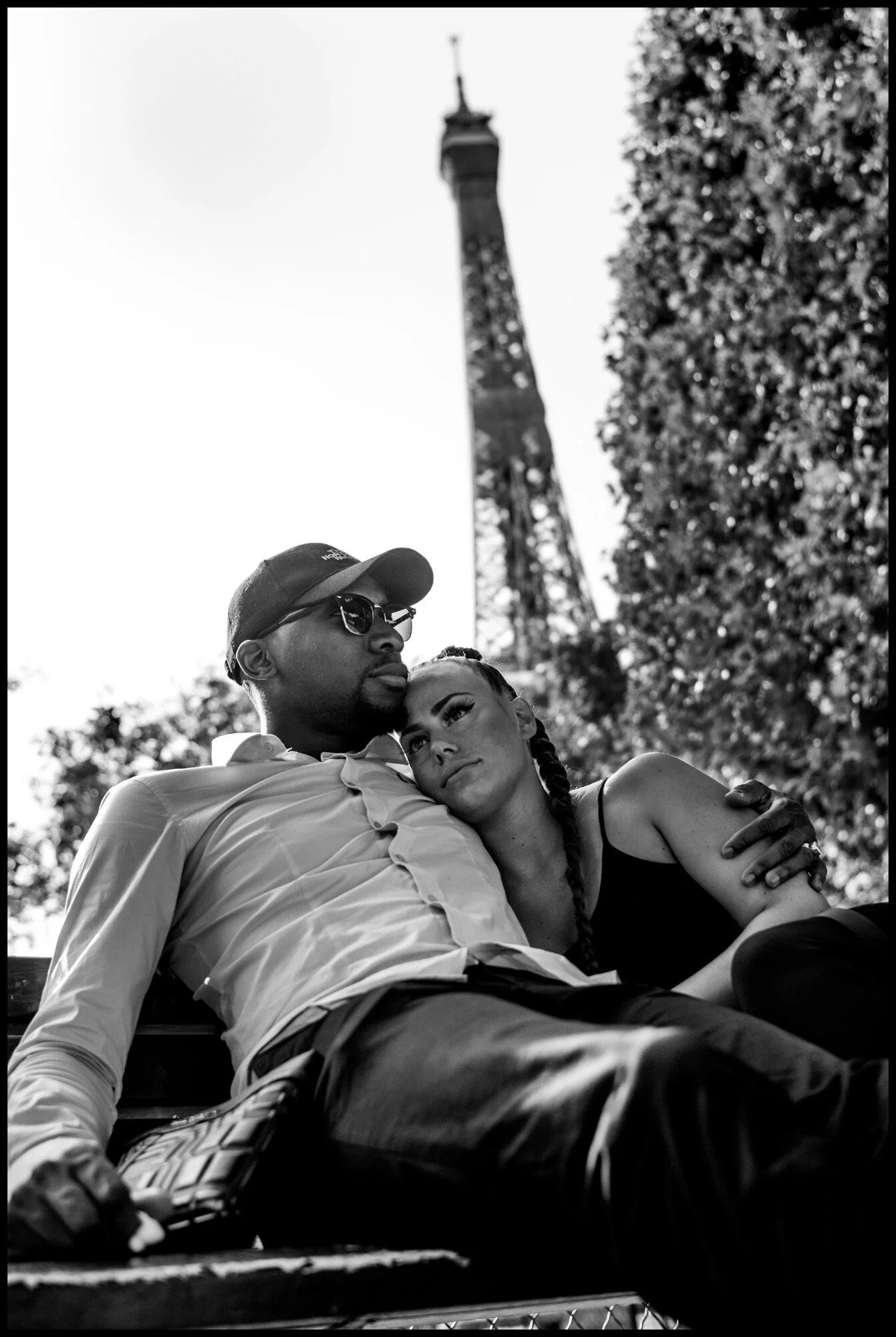  Moussa and Jessy, 26. Paris.  June 26, 2020. © Peter Turnley.   ID# P46-012 