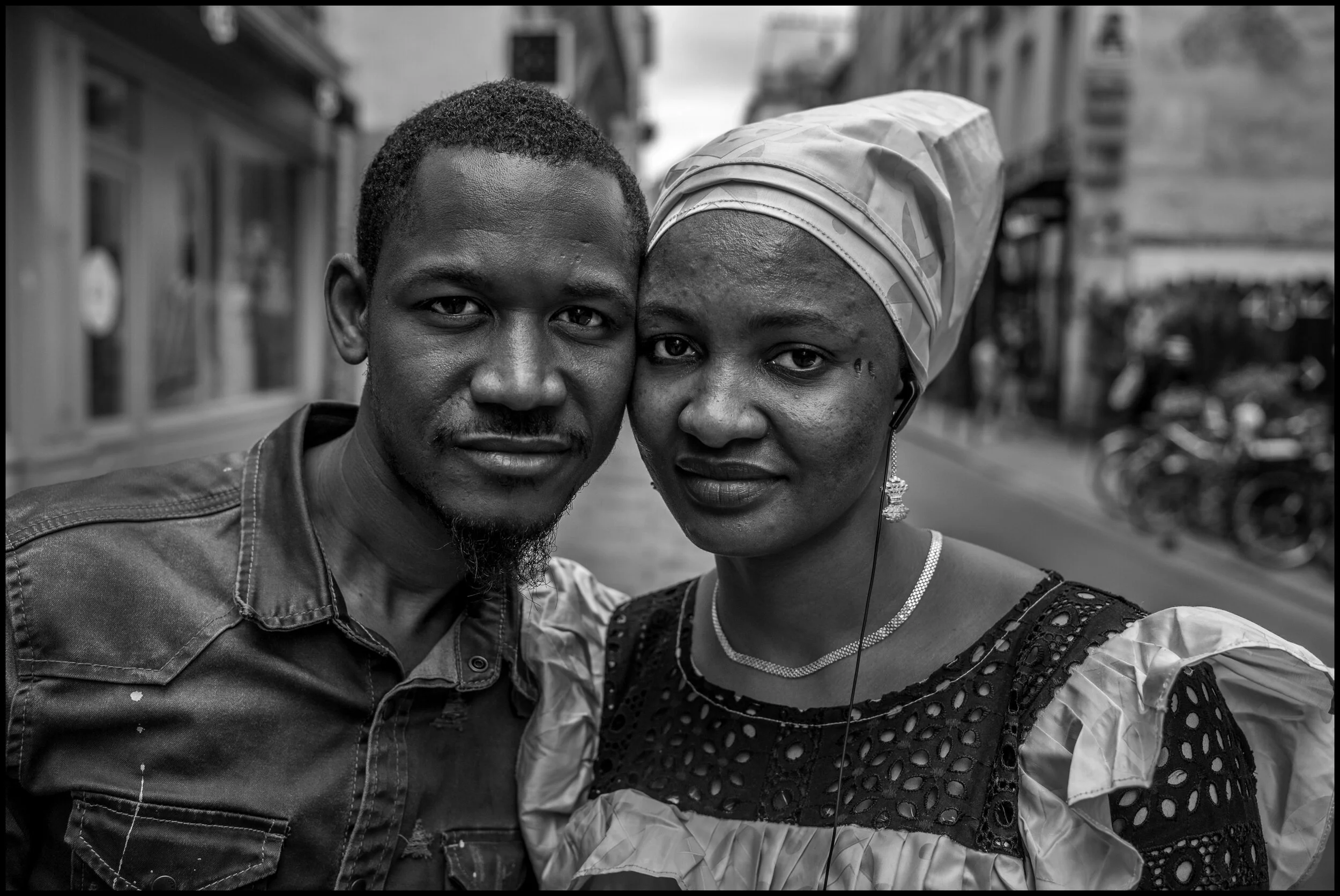  Mamadou and Miriam. Mamadou was born in France from parents from Mali. He met Miriam three years ago and she came to Paris from Mali to be with him just before the lockdown. Mamadou works as a delivery man and was out working during much of the lock