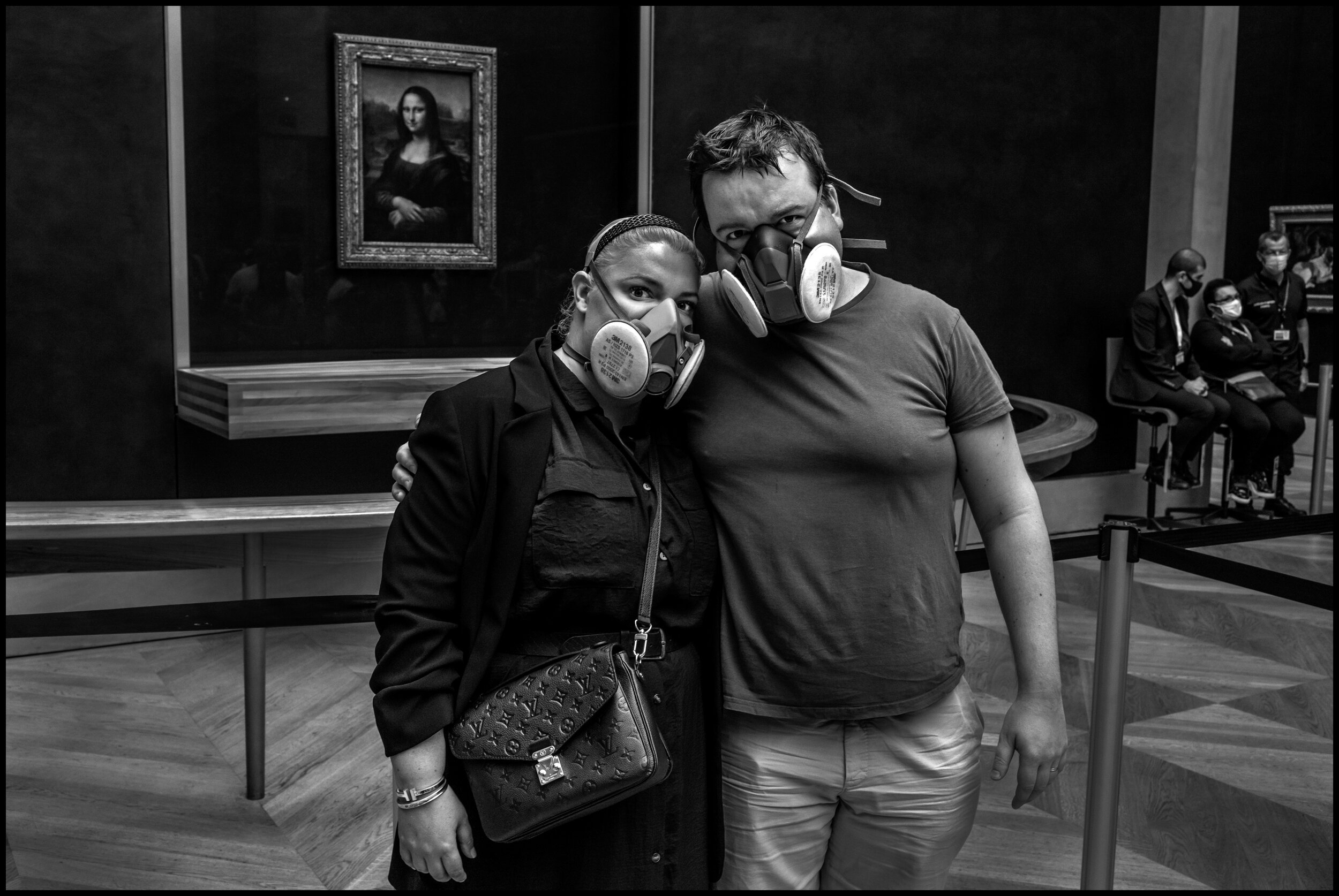  Jakub and Sona drove their car 12 hours from Prague, to be in Paris for the opening day of Le Louvre, the first day the museum is open since the beginning of the world war against Covid-19. As one can see, they were not about to pick up Covid while 