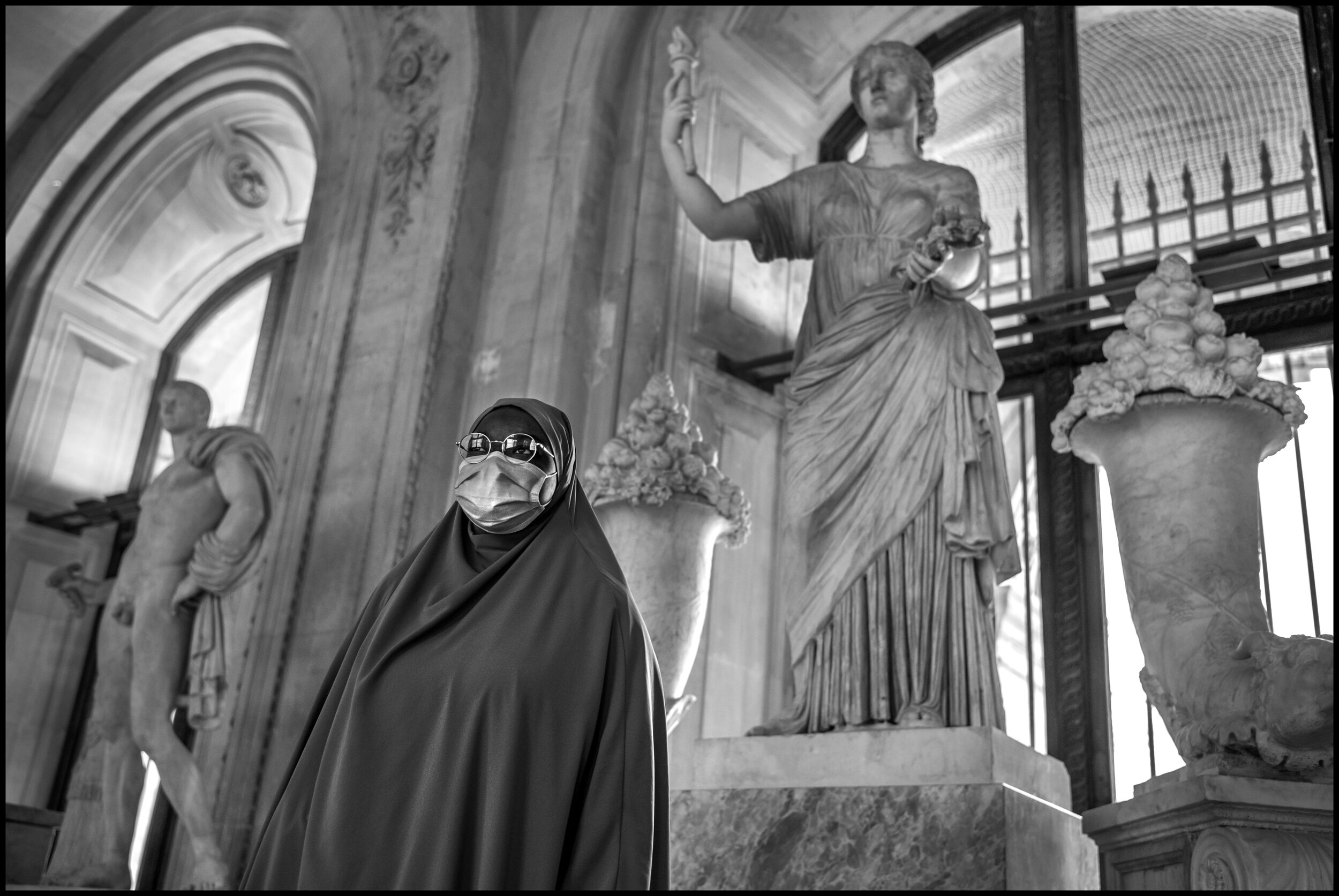  Anita, 22, from Annecy, France, student in English and Arabic. July 6, 2020. © Peter Turnley.  ID# P55-012 