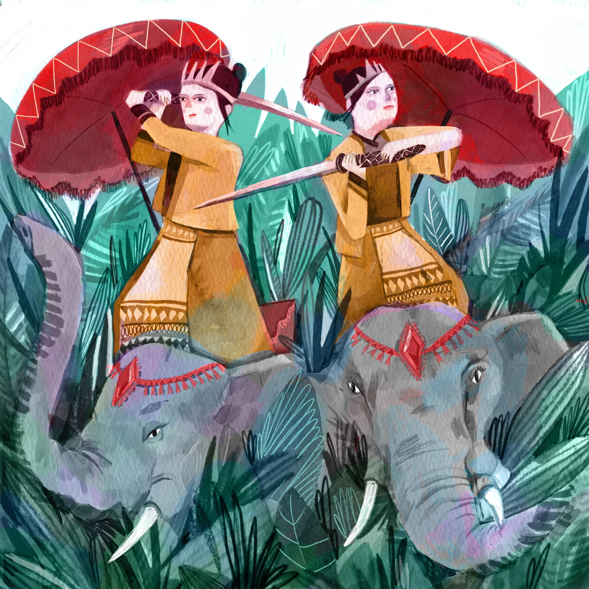  The Vietnamese heroines, the Trung Sisters lead an legion of female generals and their 8,000 troops in an uprising against Chinese occupation. Historians believe that the story of the Trung sisters indicate that Vietnam, unlike it’s neighbors, was o