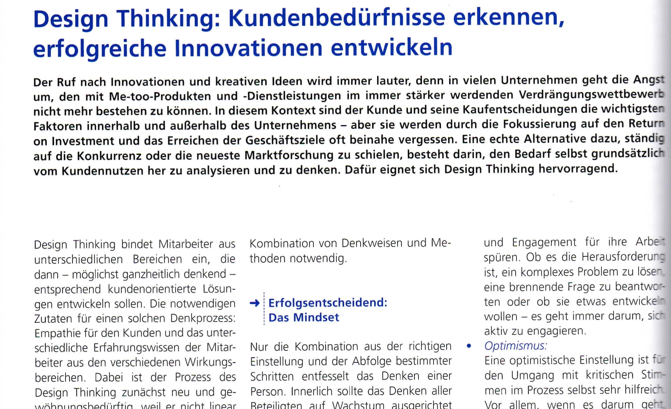 Kundenbedürfnisse erkennen, erfolgreiche Produkte entwickeln