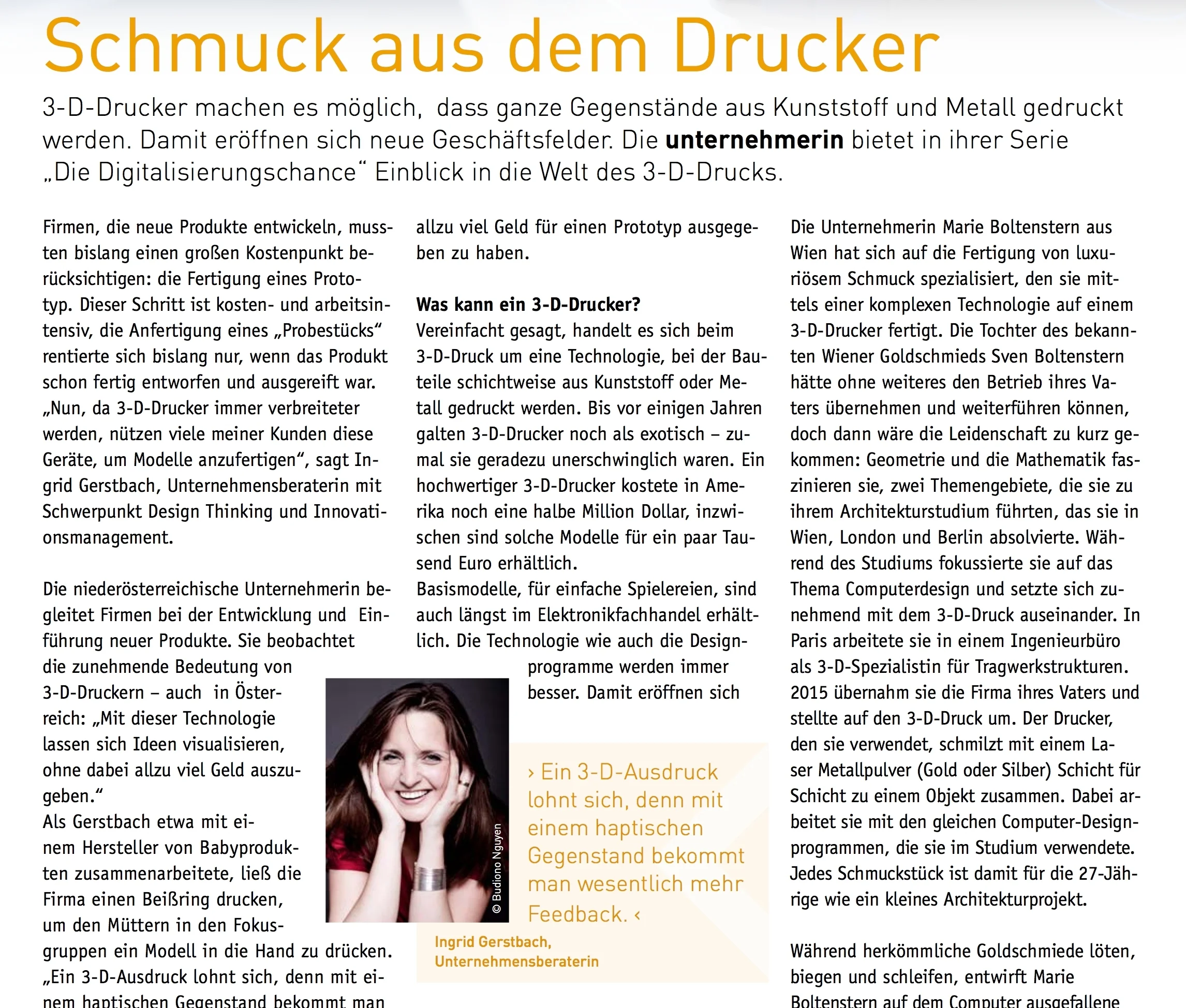 Schmuck aus dem Drucker