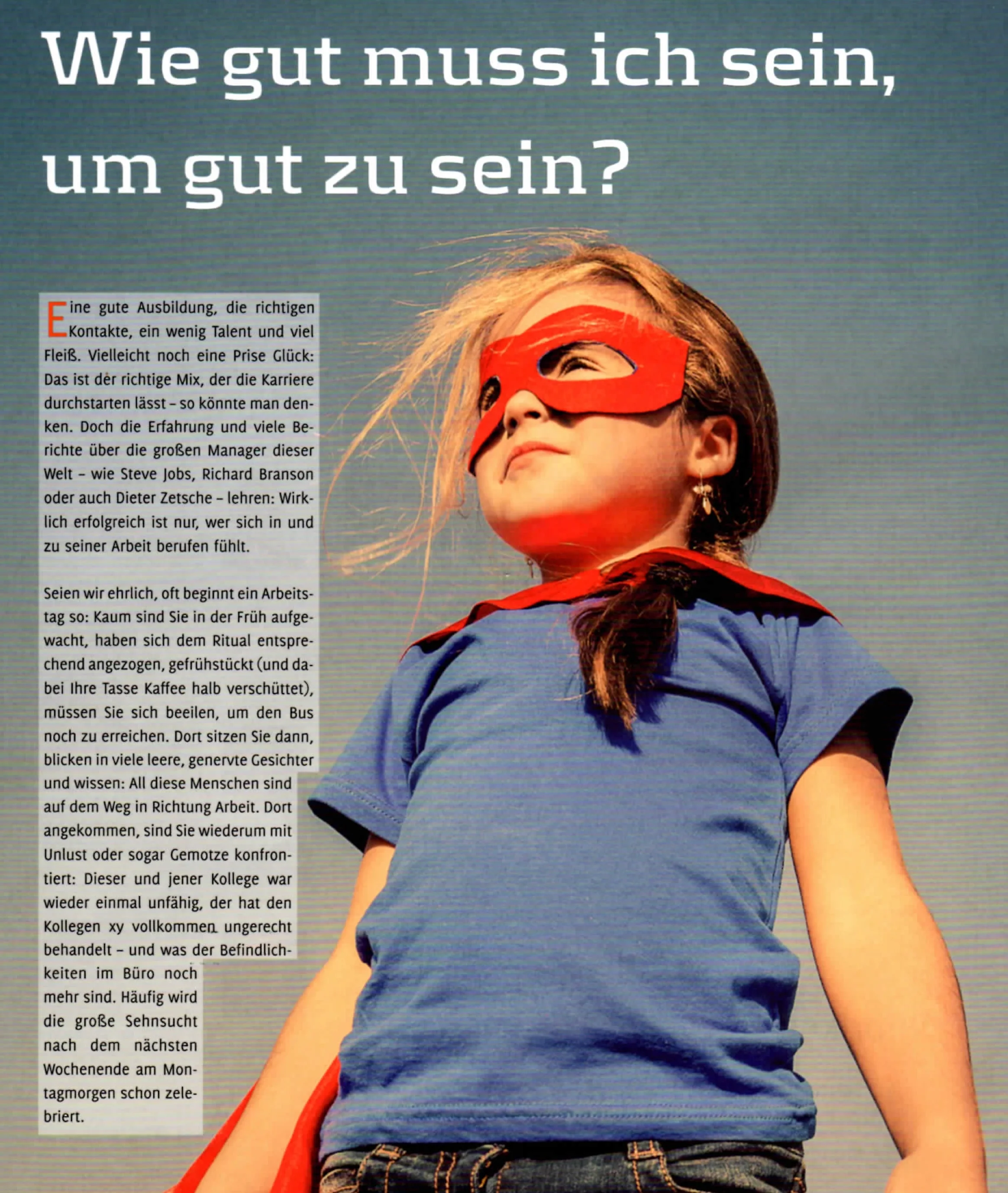 Coaching Magazin - Wie gut muss ich sein, um gut zu sein?