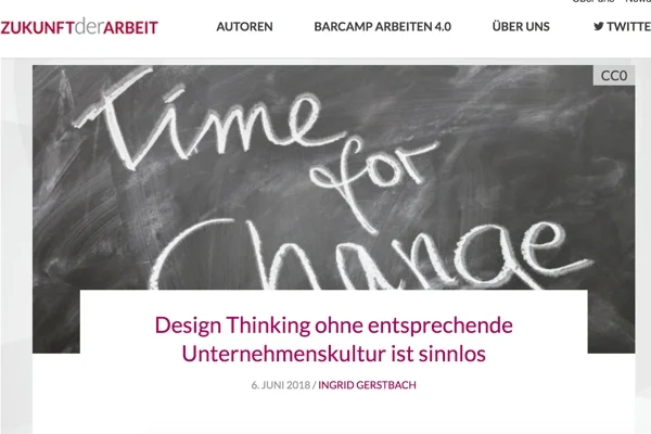 Bertelsmannstiftung: Design Thinking ohne entsprechende Unternehmenskultur ist sinnlos