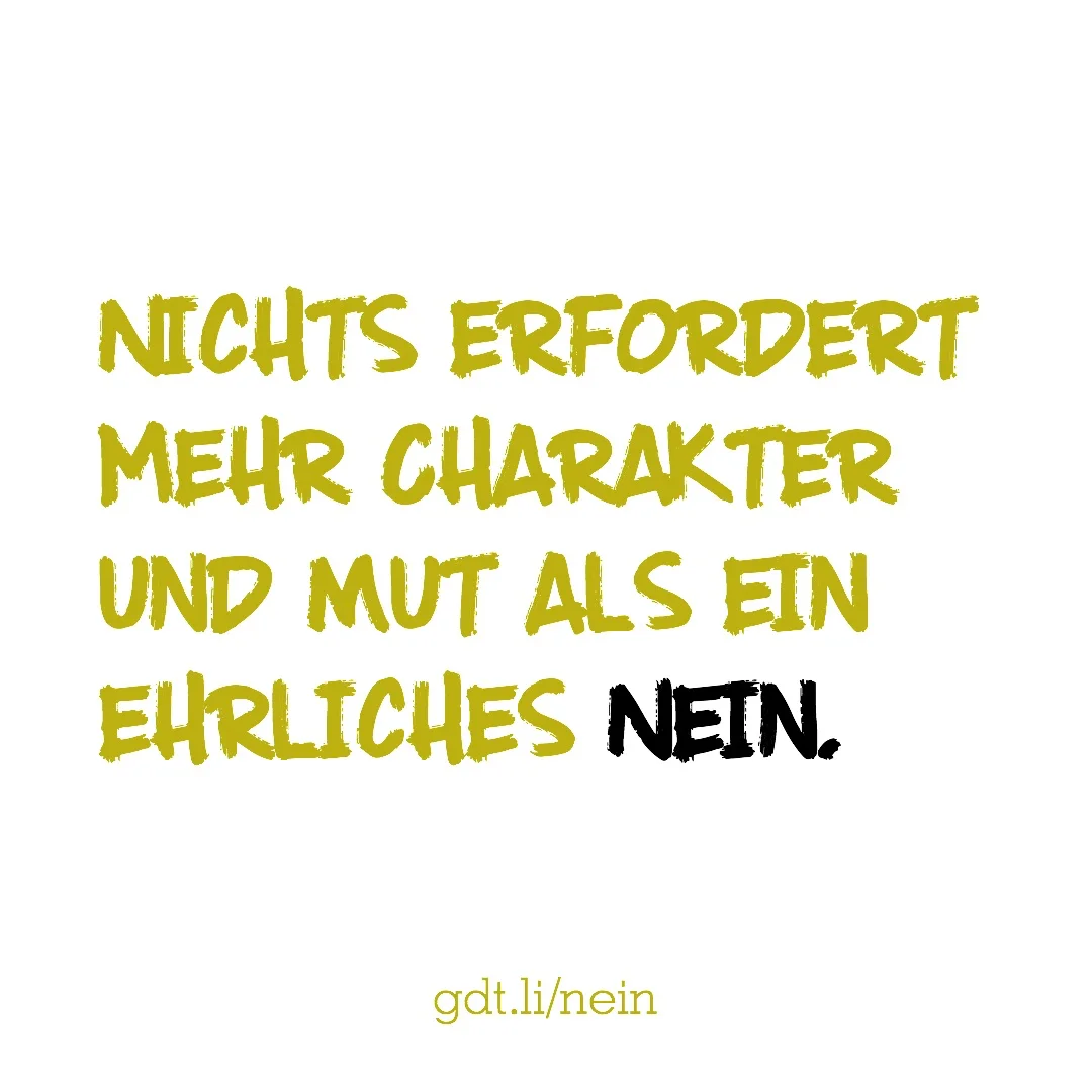 Über die Kunst Nein zu sagen