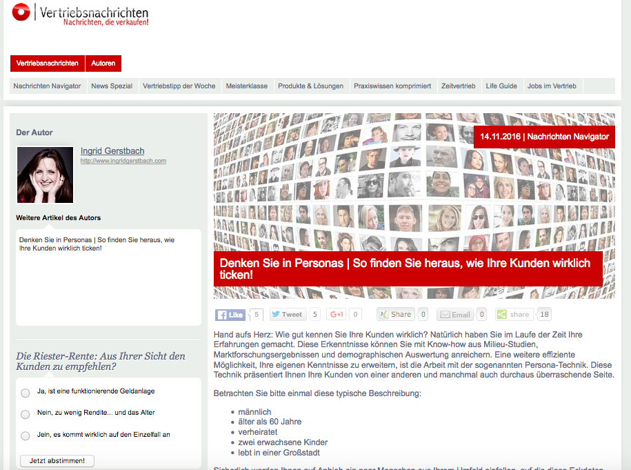 Denken Sie in Personas. So finden Sie heraus, wie Ihre Kunden wirklich ticken!