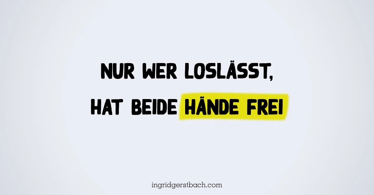 Das passiert wirklich, wenn Sie loslassen