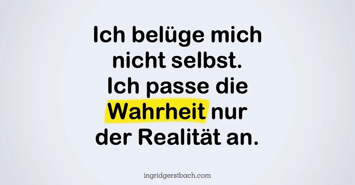Warum belügen wir uns selber?