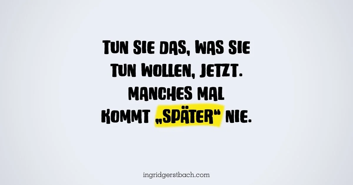 Was, wenn dieser eine Tag nicht kommt?