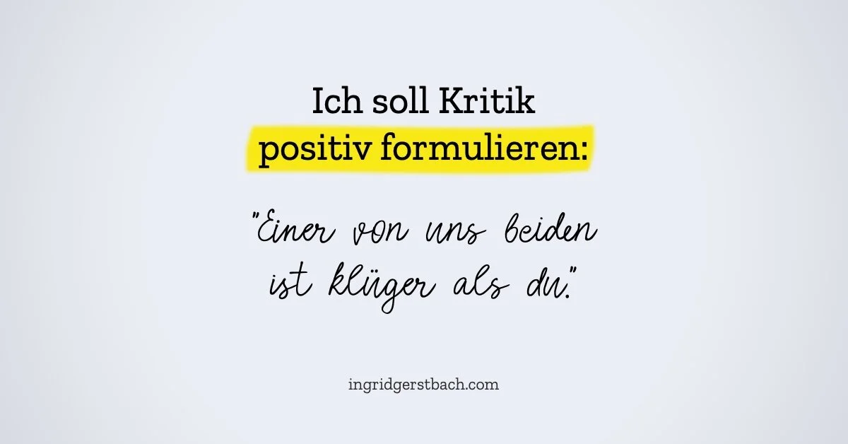 Kritik: So gehen Sie besser damit um