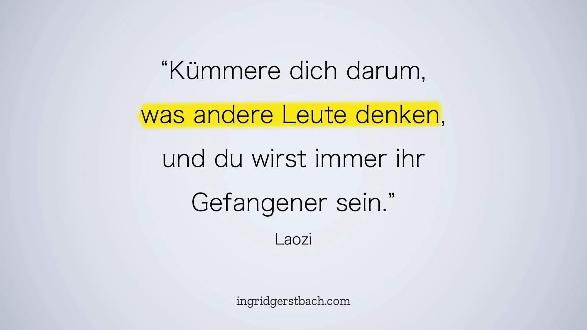 Hören Sie auf darüber nachzudenken, was andere über Sie denken