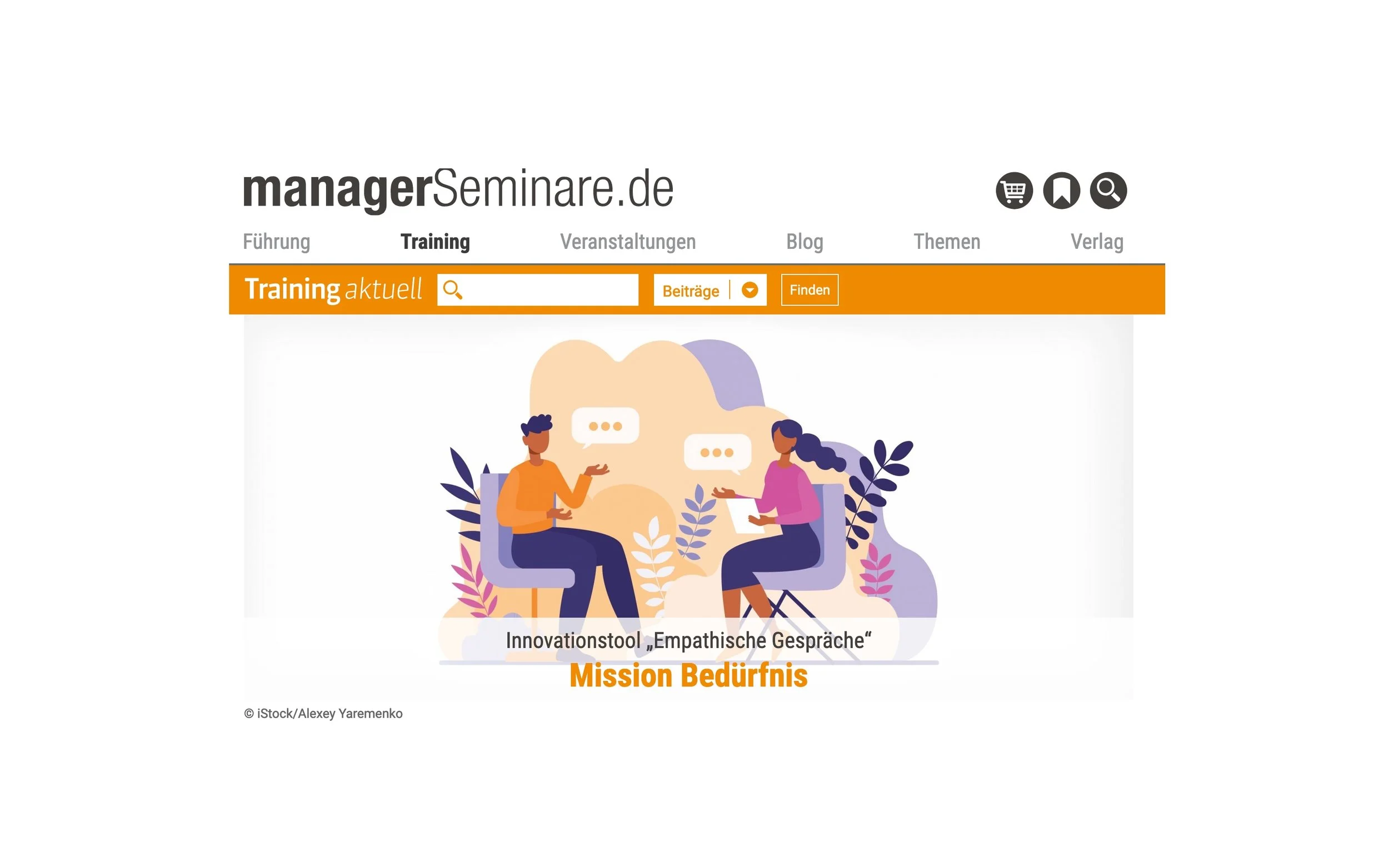 Training aktuell: Mission Bedürfnis