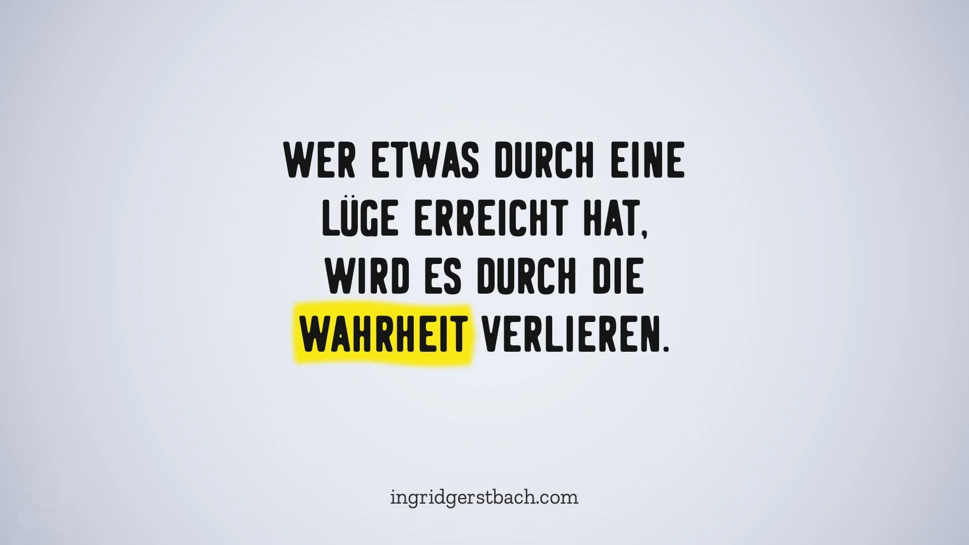 Hören Sie mit den Lügen auf!