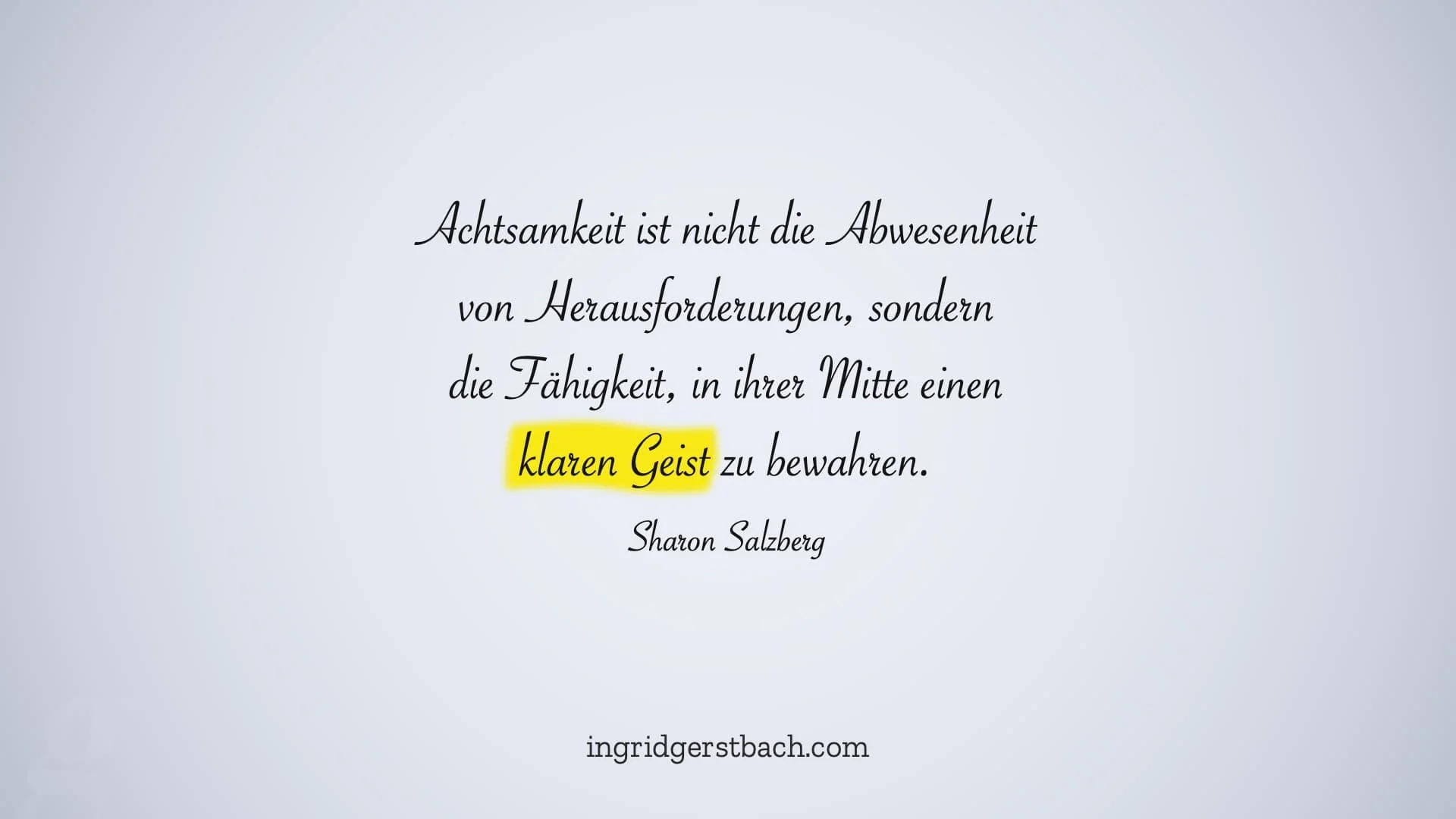 Das Problem mit der Achtsamkeit