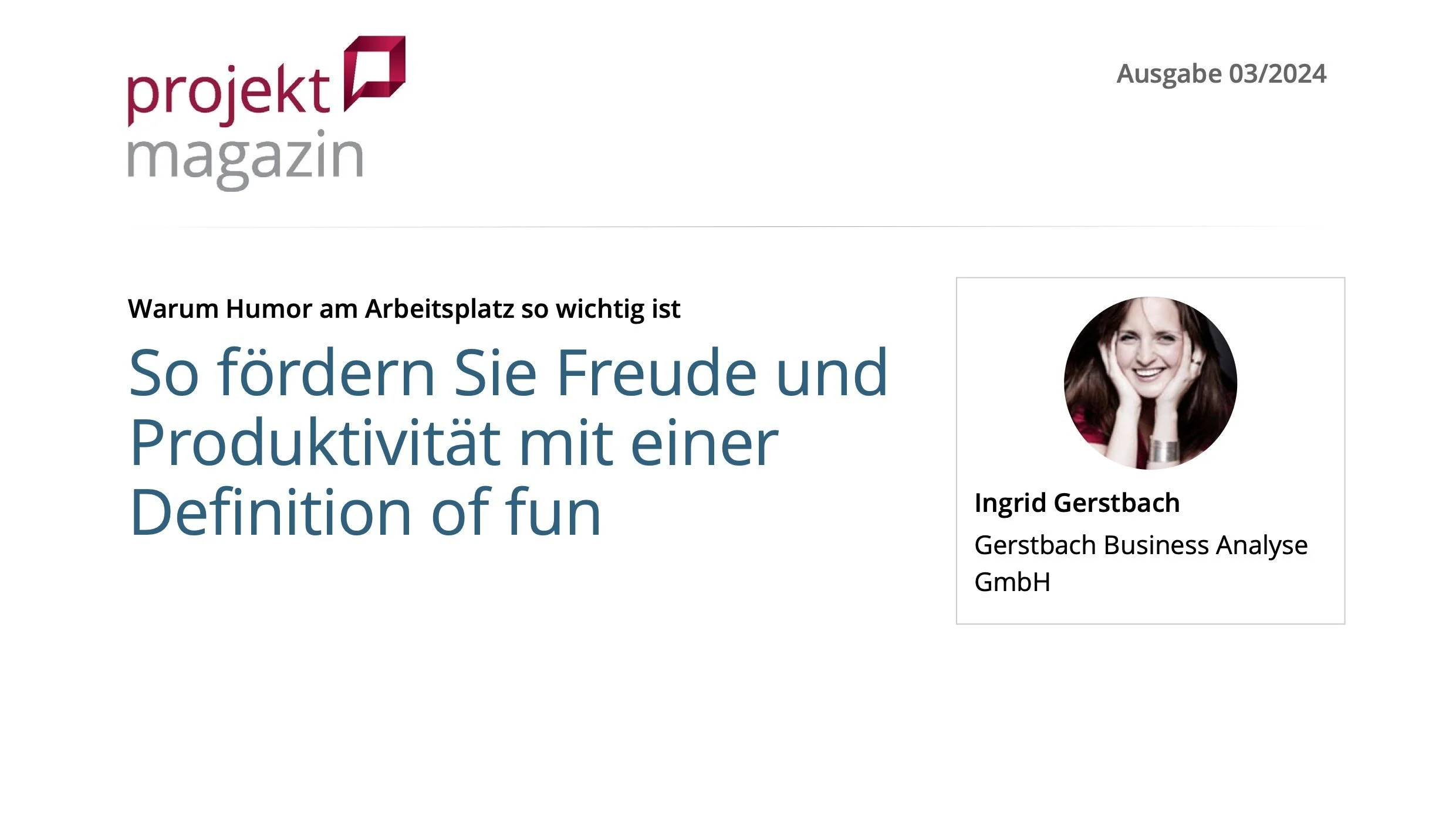 Projektmagazin: So fördern Sie Freude und Produktivität mit einer Definition of fun