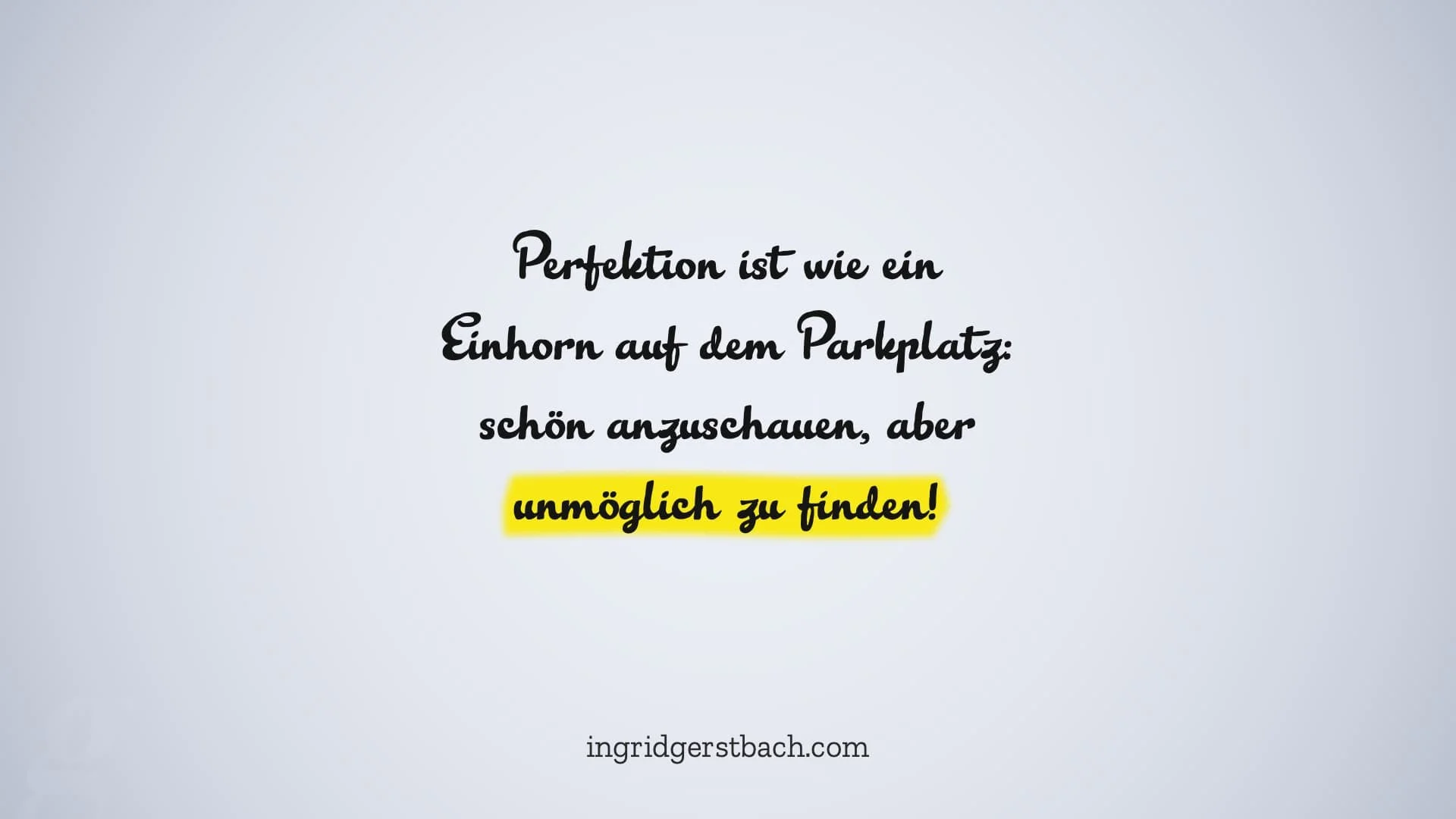 Die beste Nachricht des Tages? Sie sind nicht perfekt!