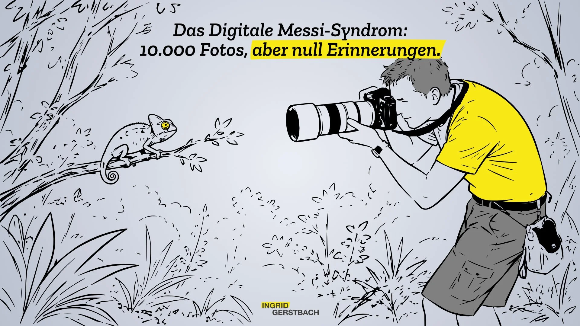 Der Mann und das Chamäleon